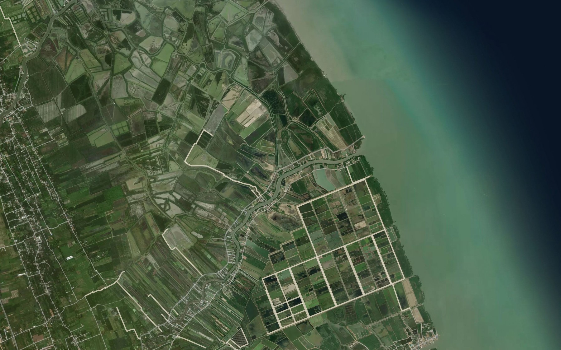 Satellite map of the Khlong Bang Mun