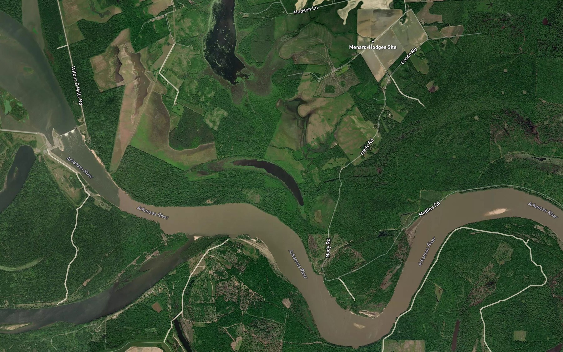Satellite map of the Lake Dumond