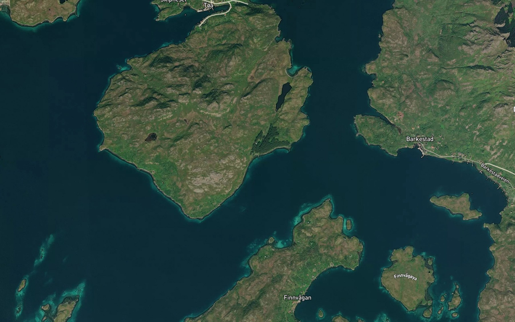Satellite map of the Vinjebukta