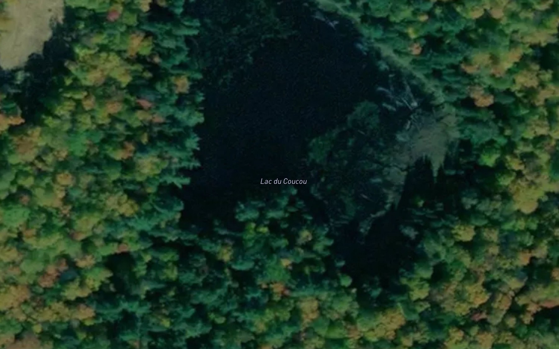 Satellite map of the Lac du Coucou