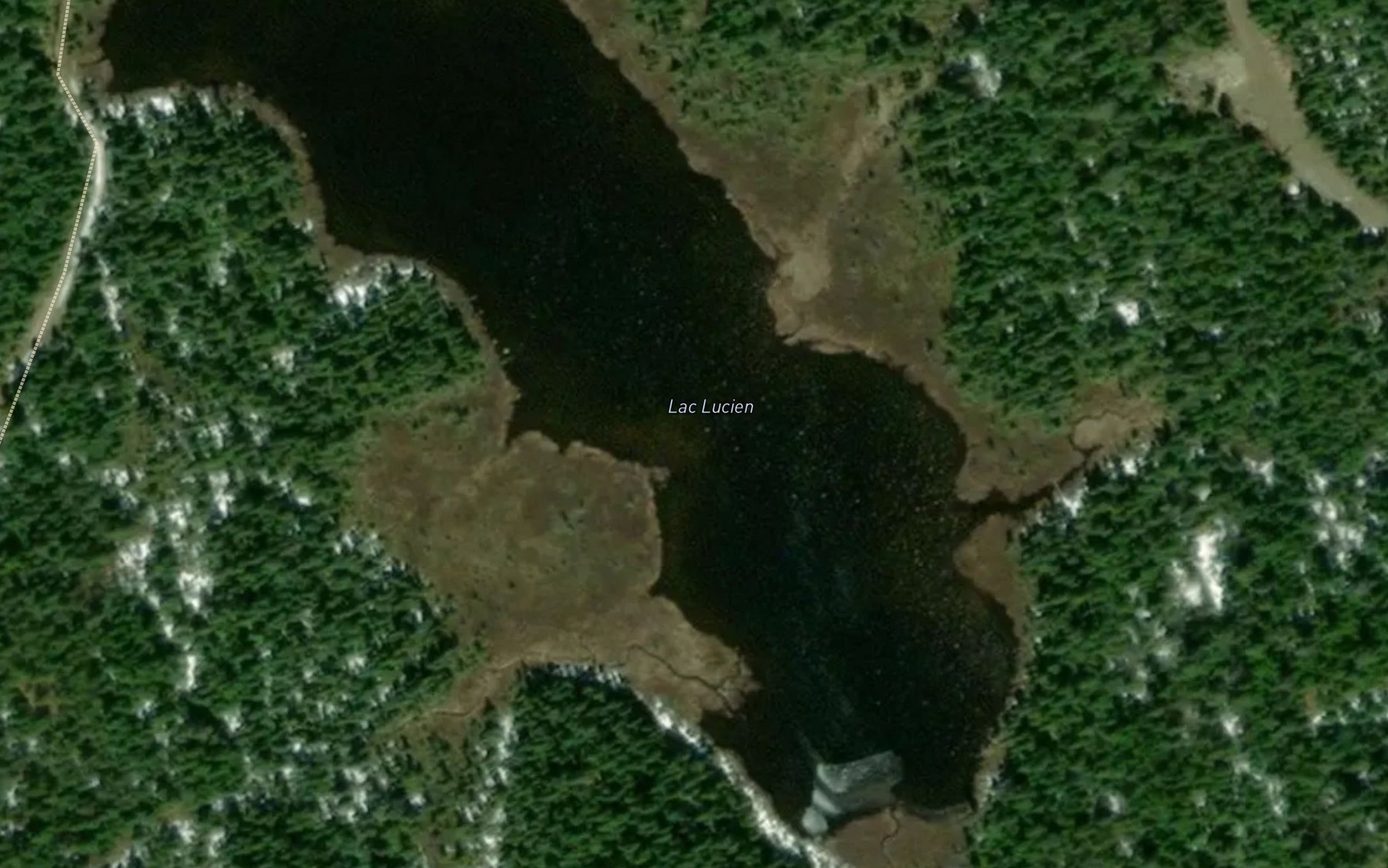 Satellite map of the Lac Lucien