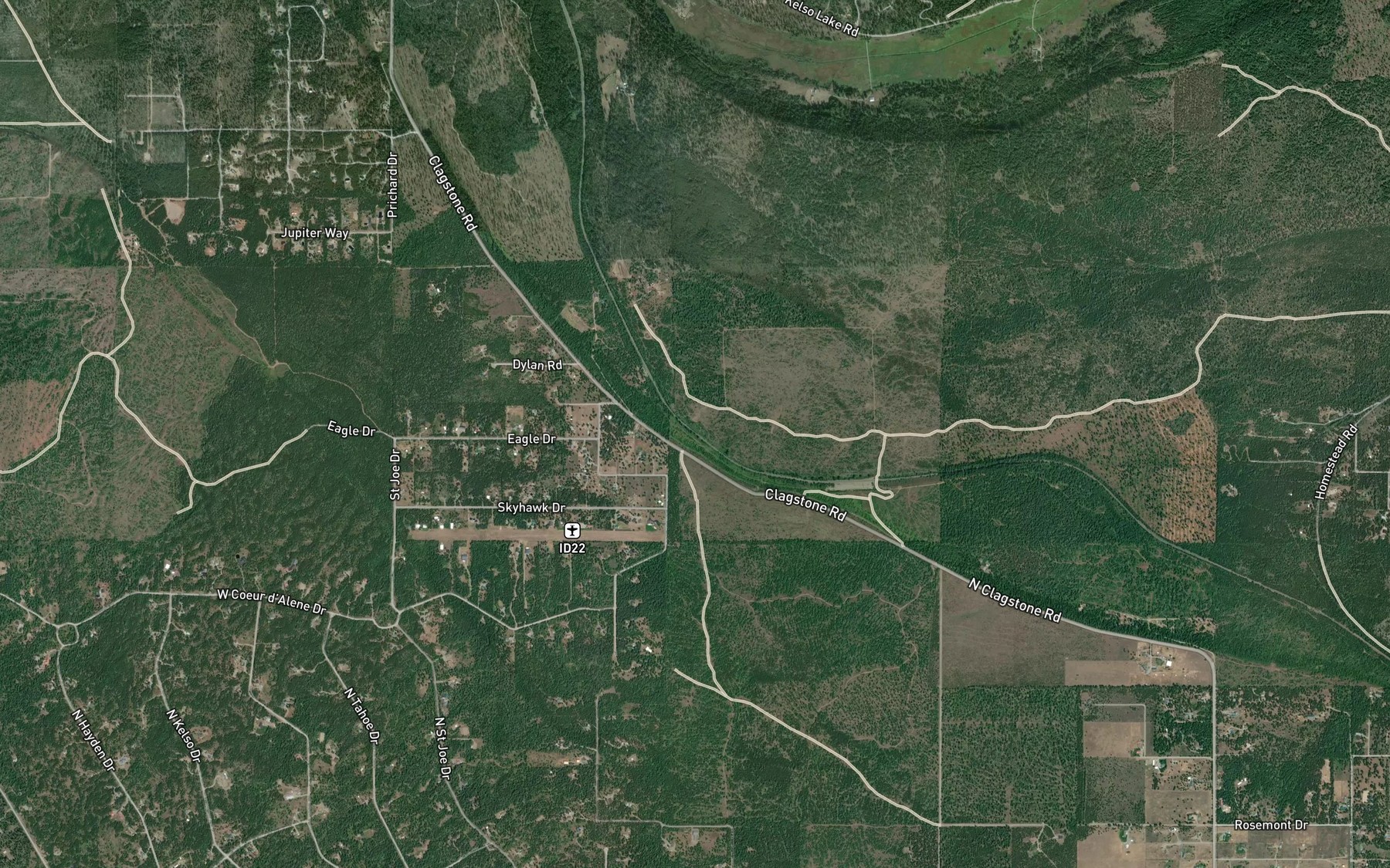 Satellite map of the Sheep Springs