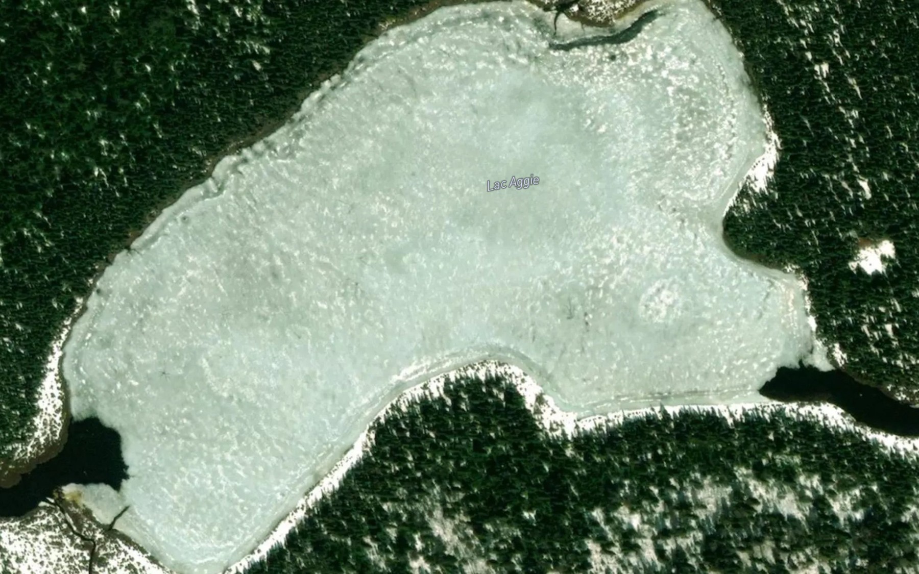 Satellite map of the Lac Aggie