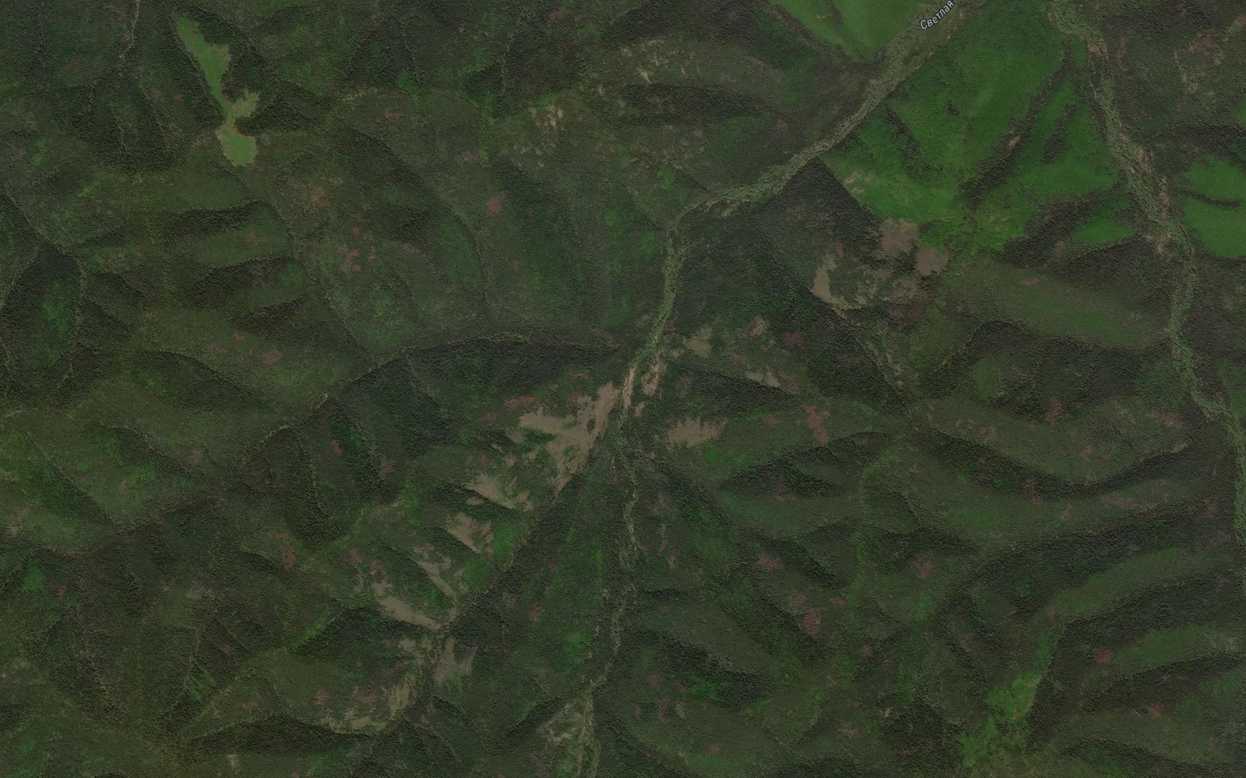 Satellite map of the Levaya Svetlaya
