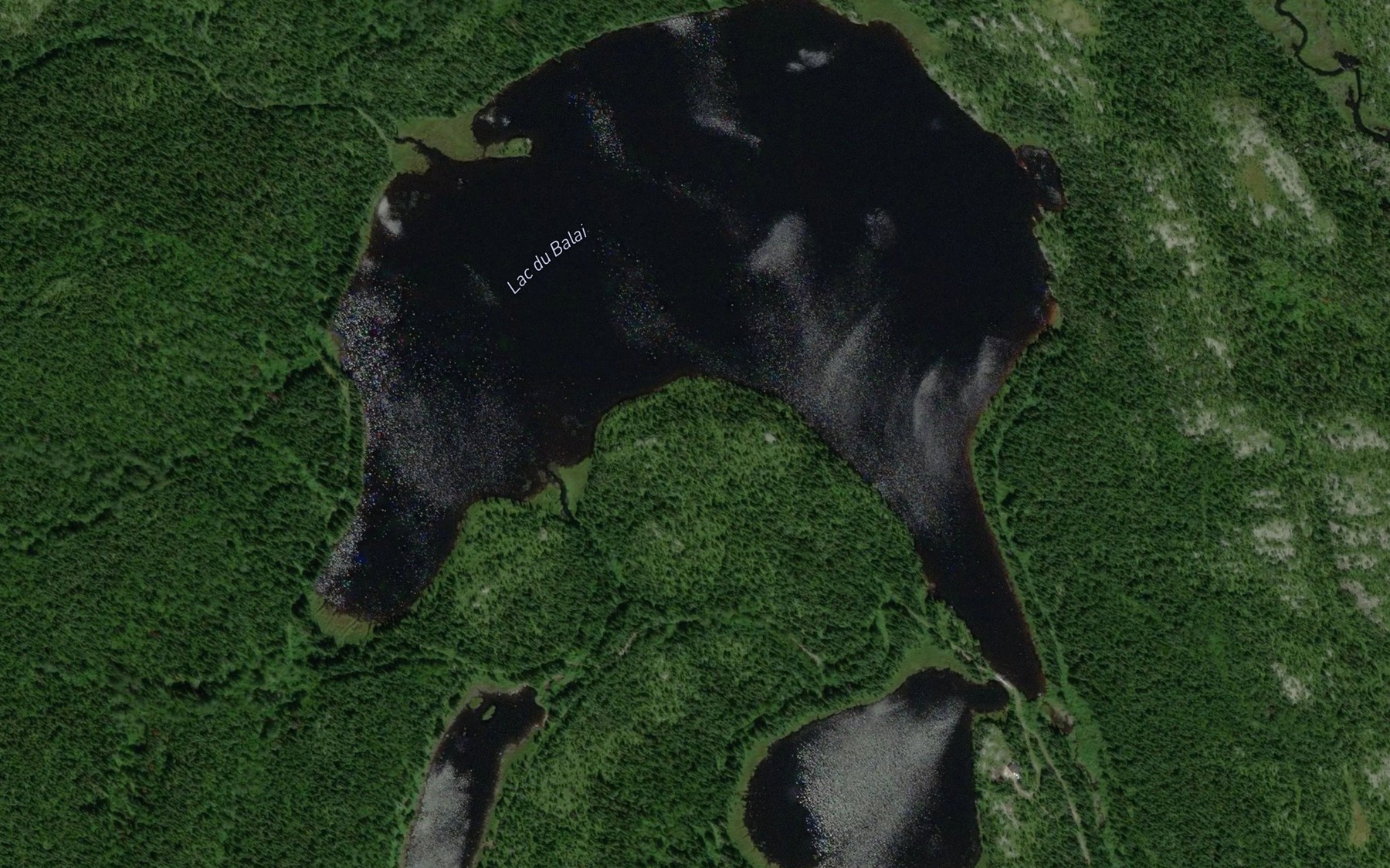 Satellite map of the Lac du Balai