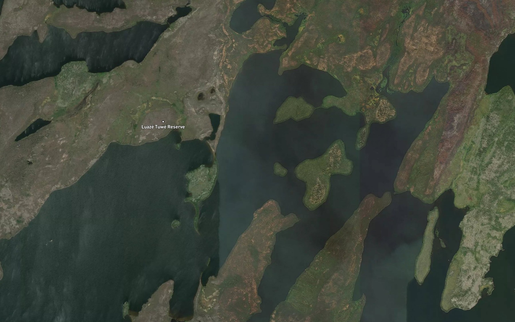 Satellite map of the Brigden Lake