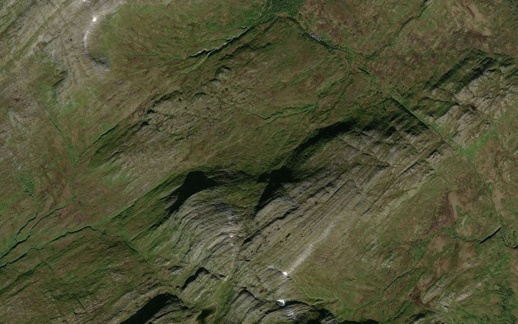 Satellite map of the Snipbekken