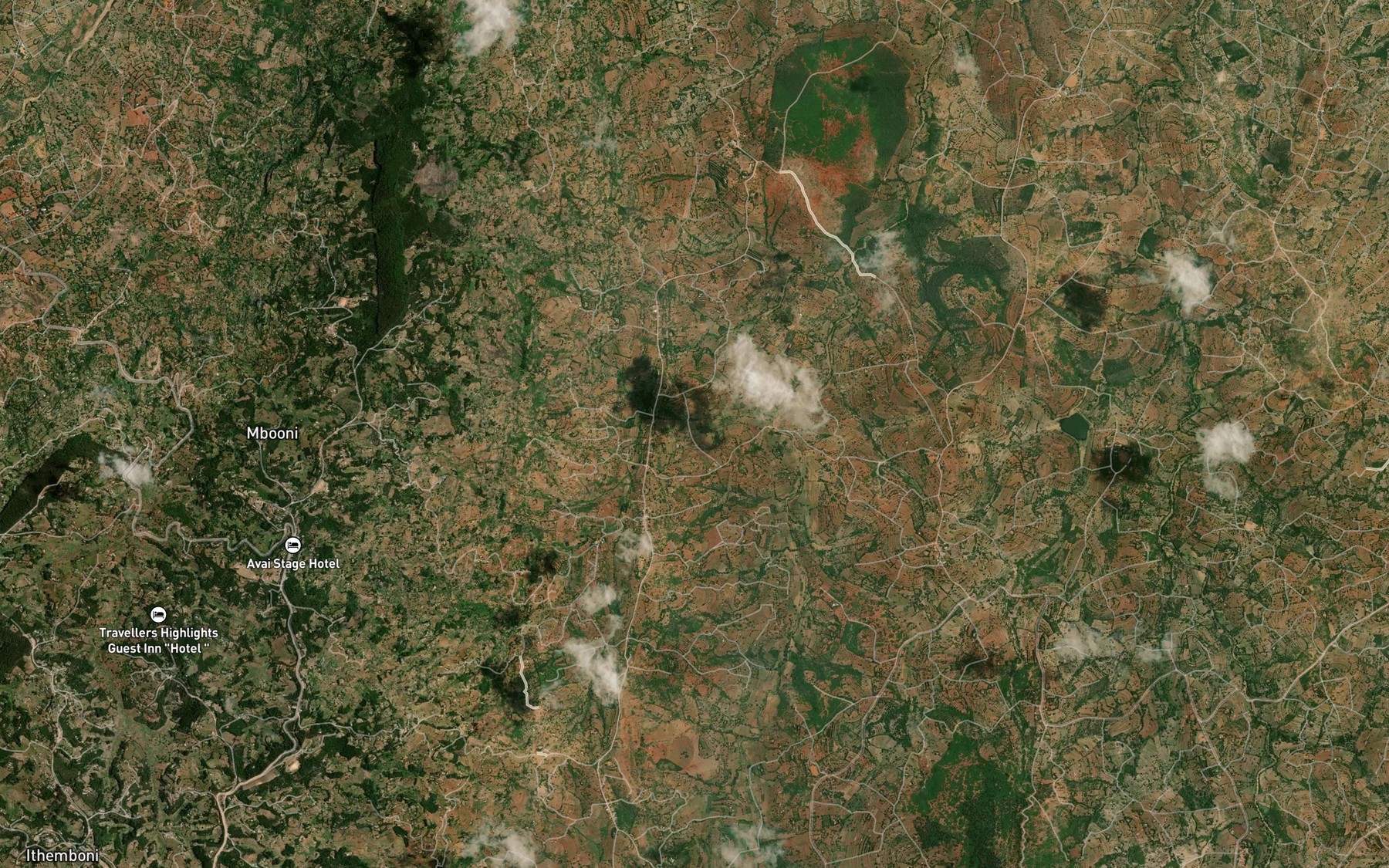 Satellite map of the Kyakasu