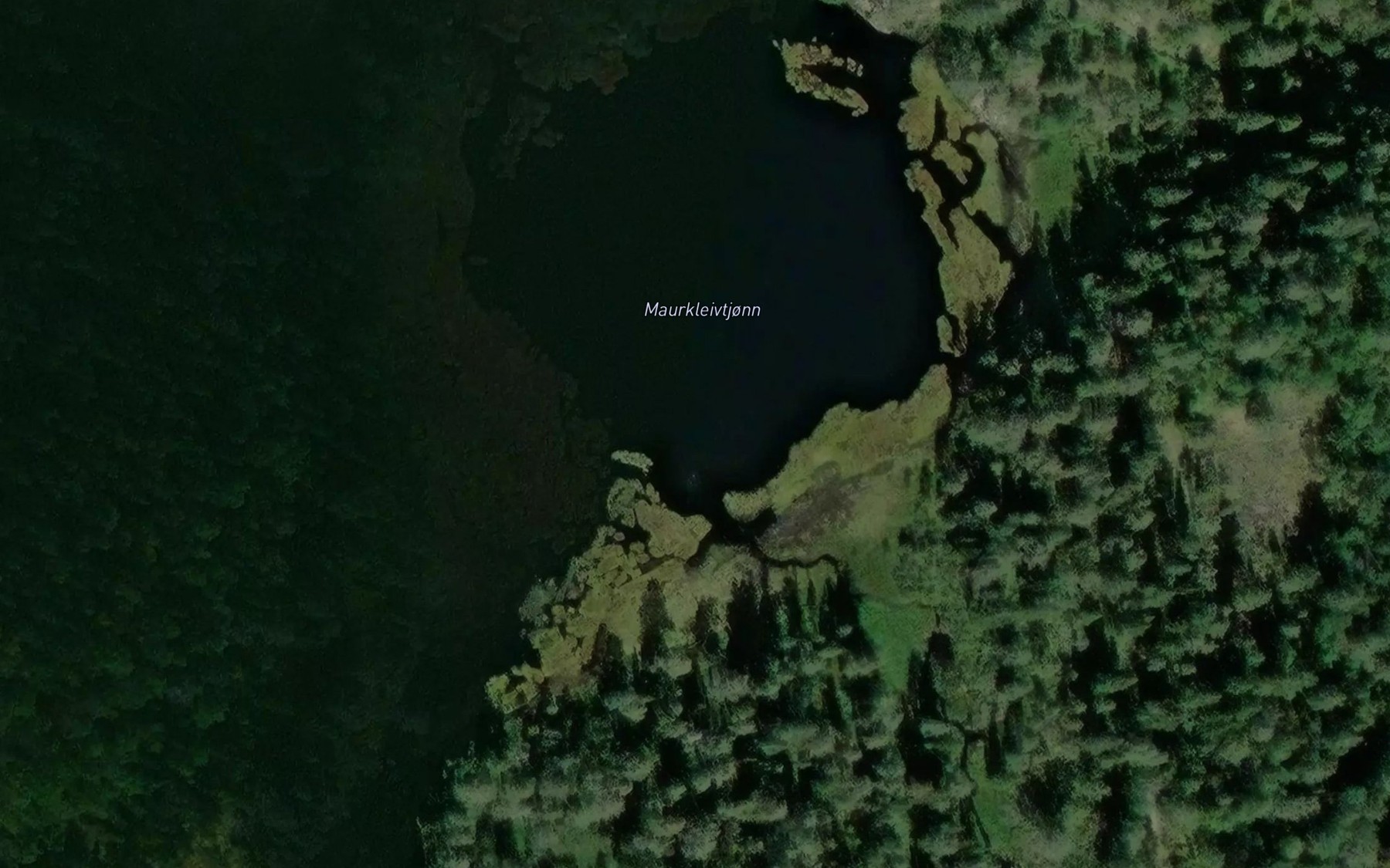 Satellite map of the Maurkleivtjonn