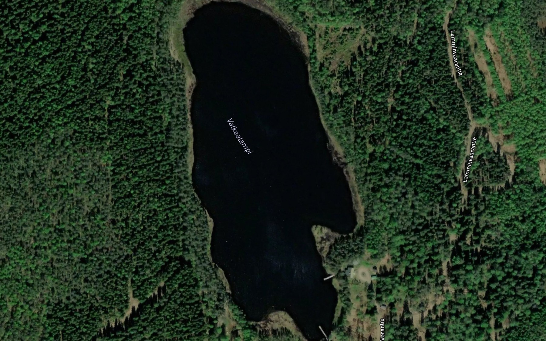 Satellite map of the Valkealampi