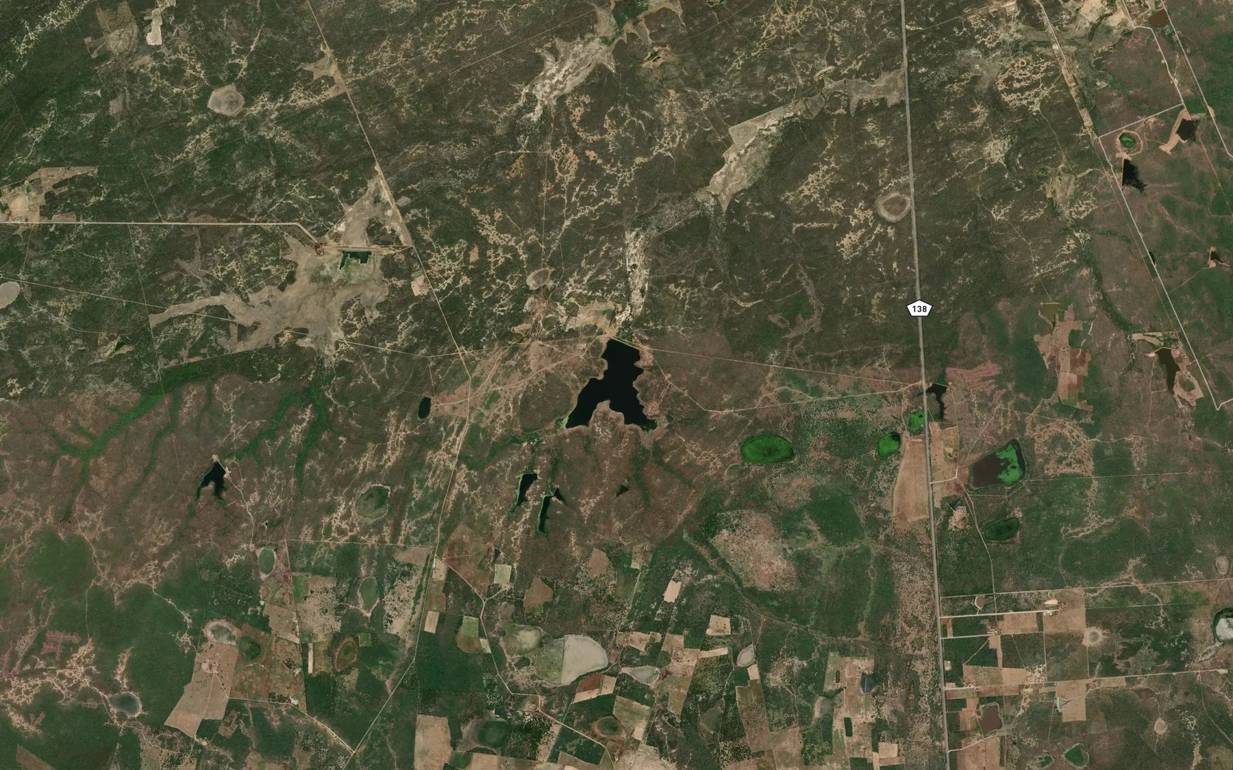 Satellite map of the Acude Boi Queimado