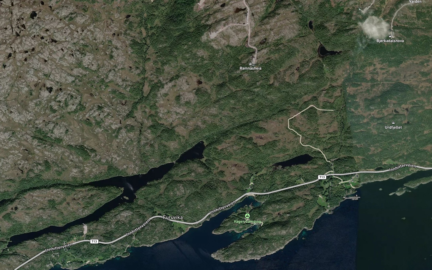 Satellite map of the Eklingdalsbekken
