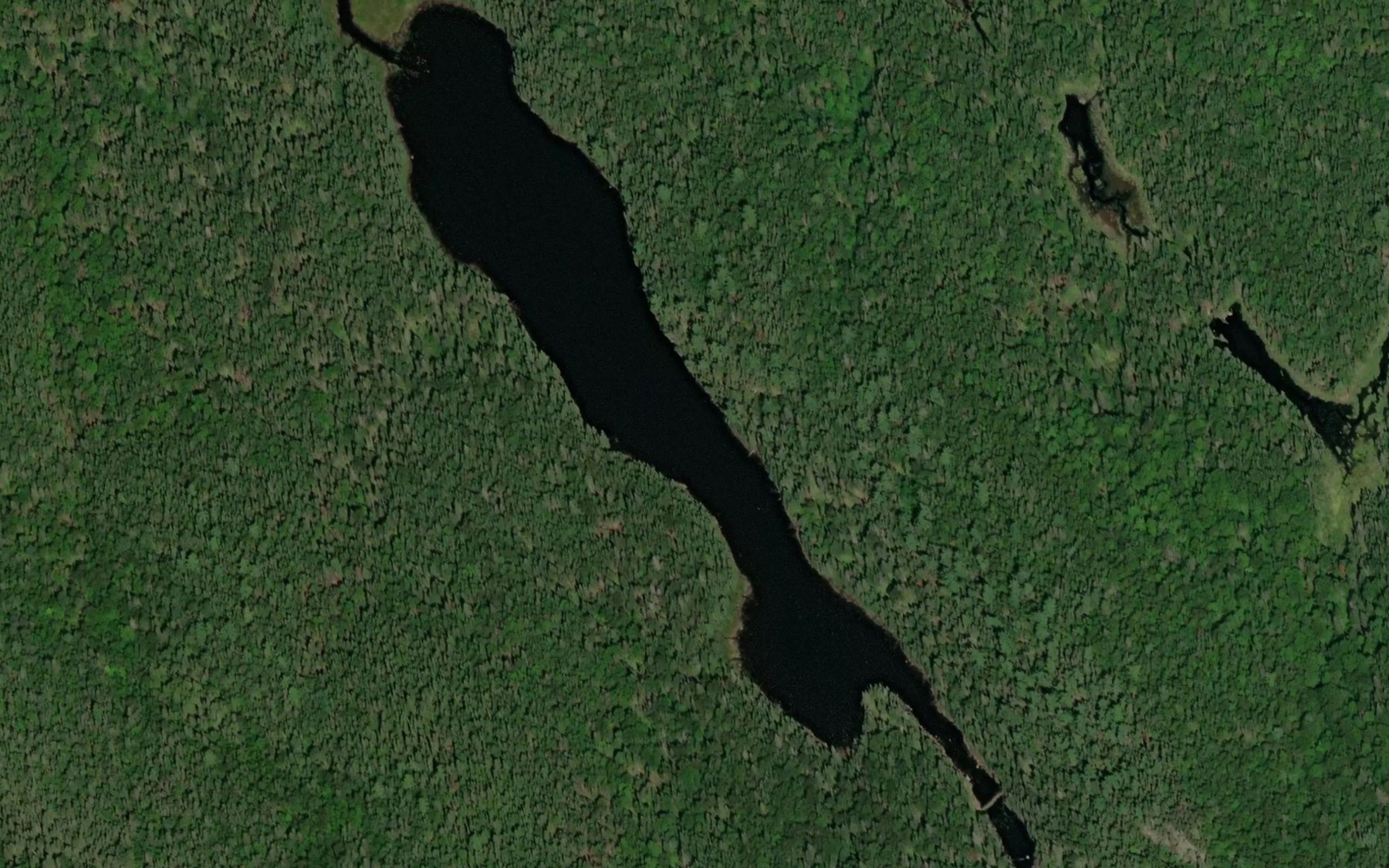 Satellite map of the Lac Bedard