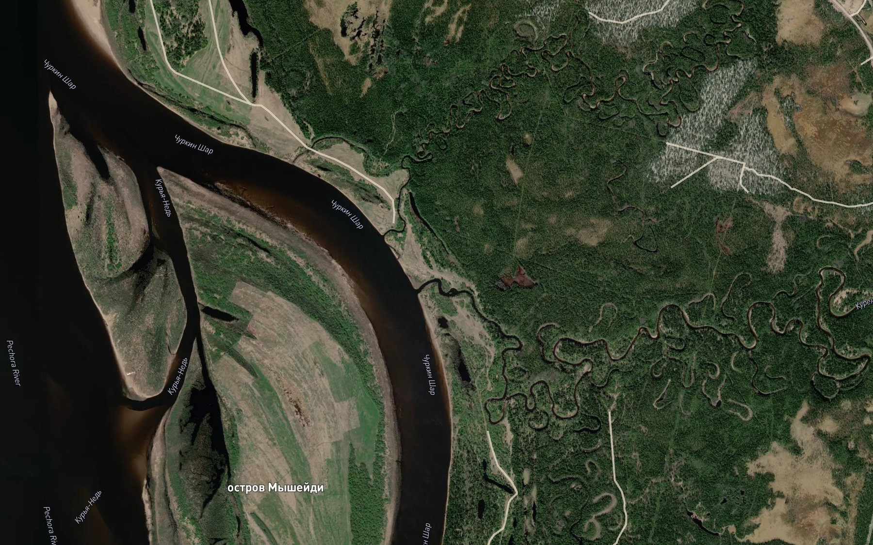 Satellite map of the Kurennaya