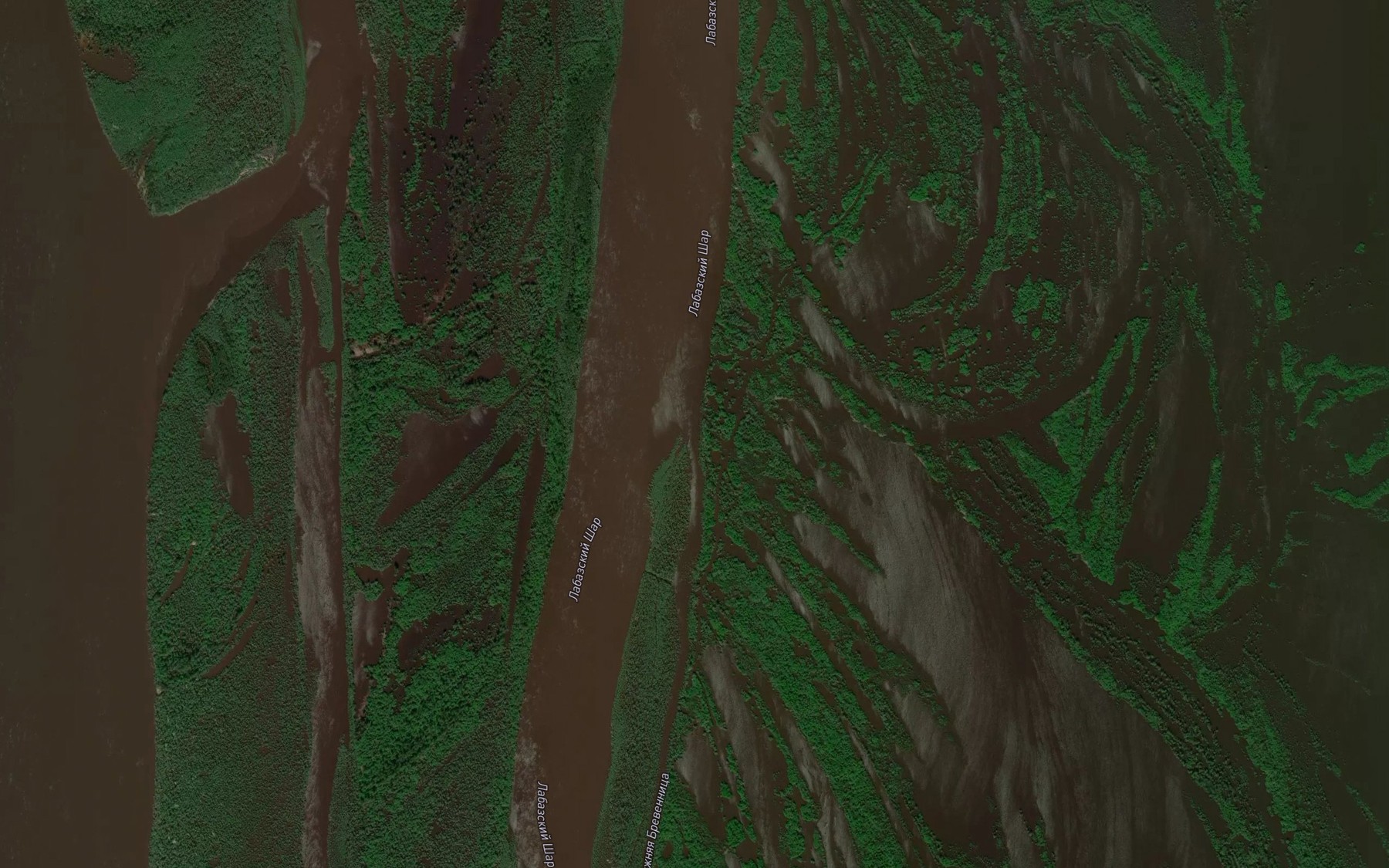 Satellite map of the Nizhnyaya Brevennitsa