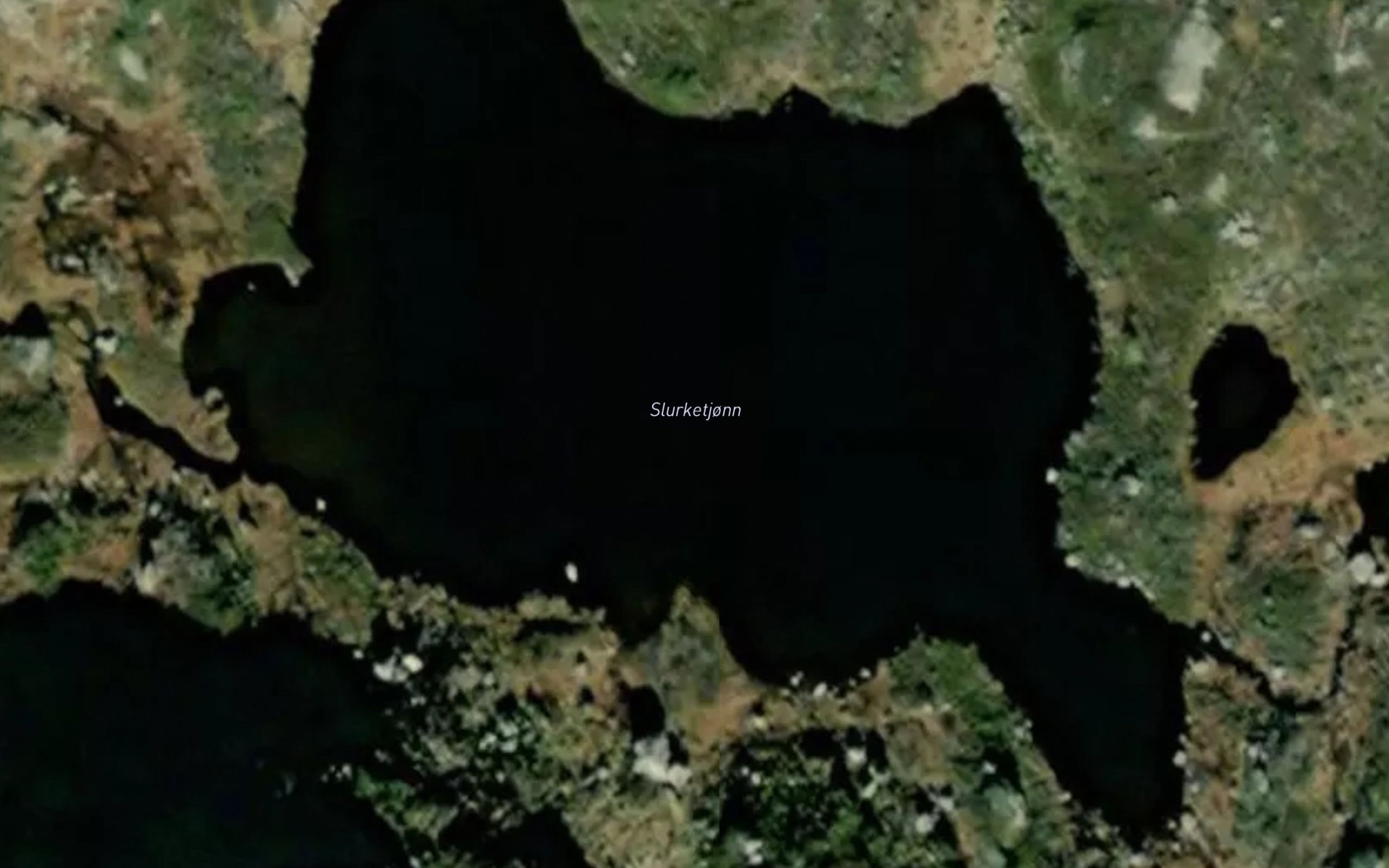 Satellite map of the Slurketjonn
