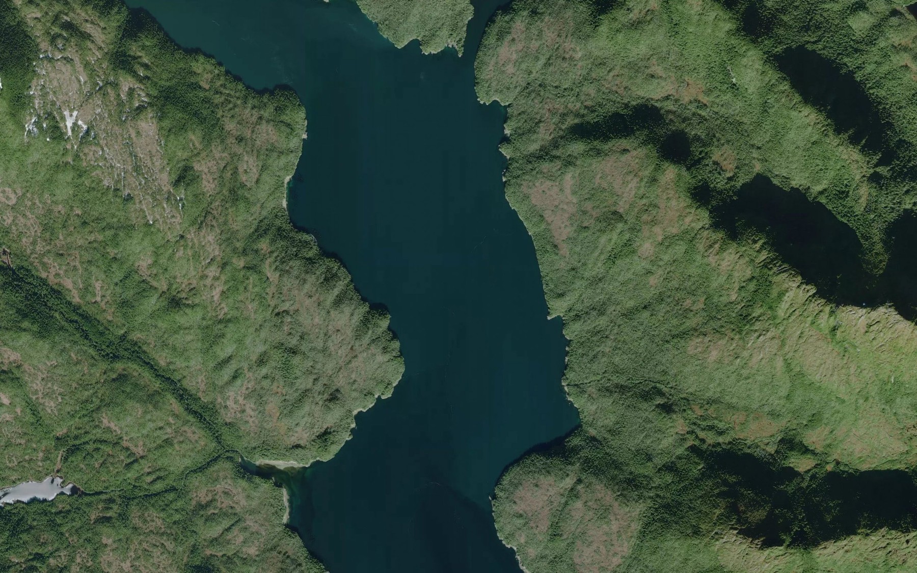 Satellite map of the Petrel Channel