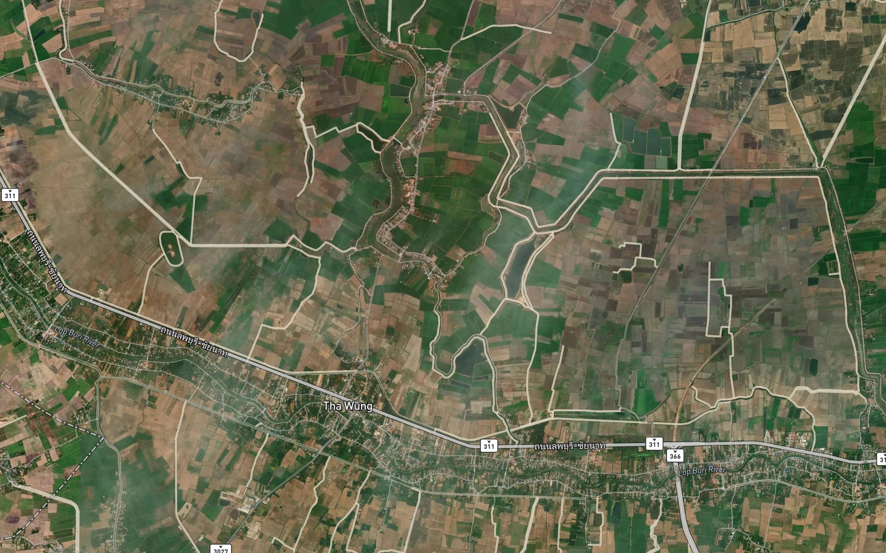 Satellite map of the Khlong Bang Khu