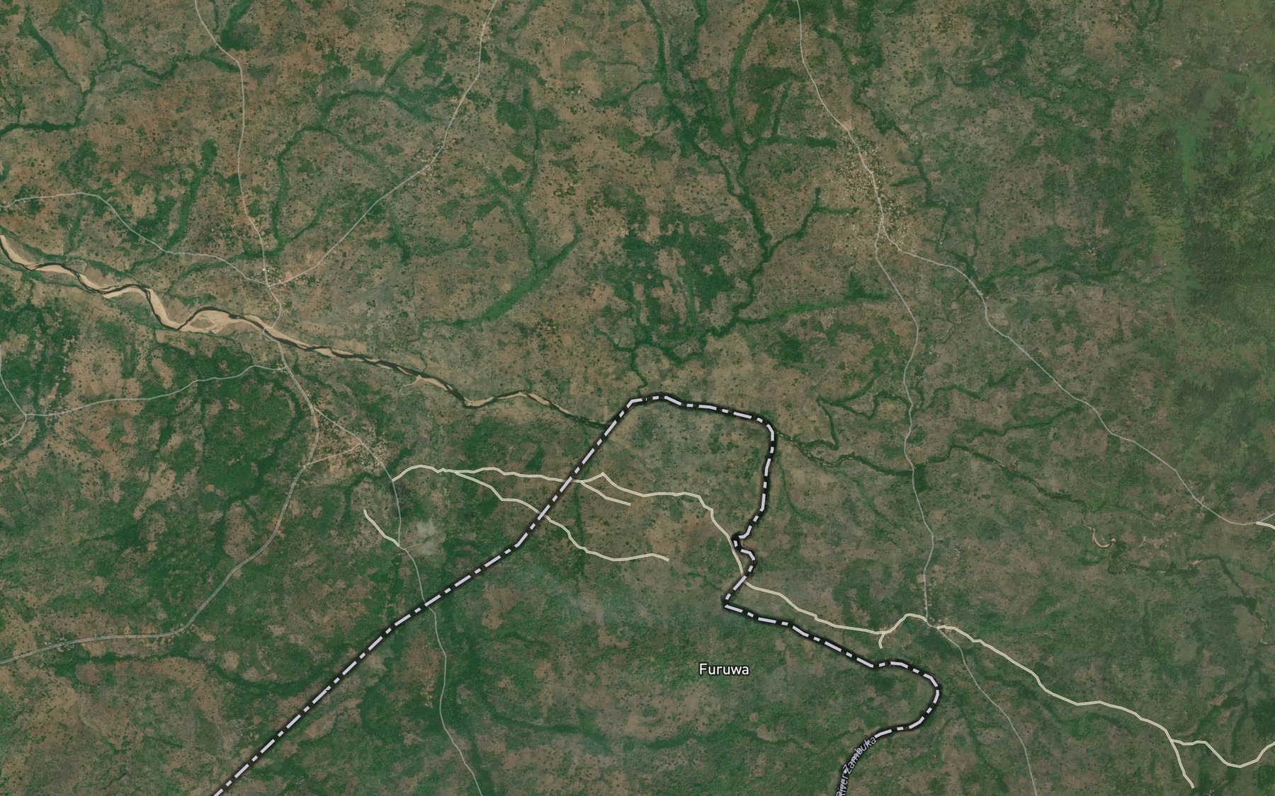Satellite map of the River Keshela
