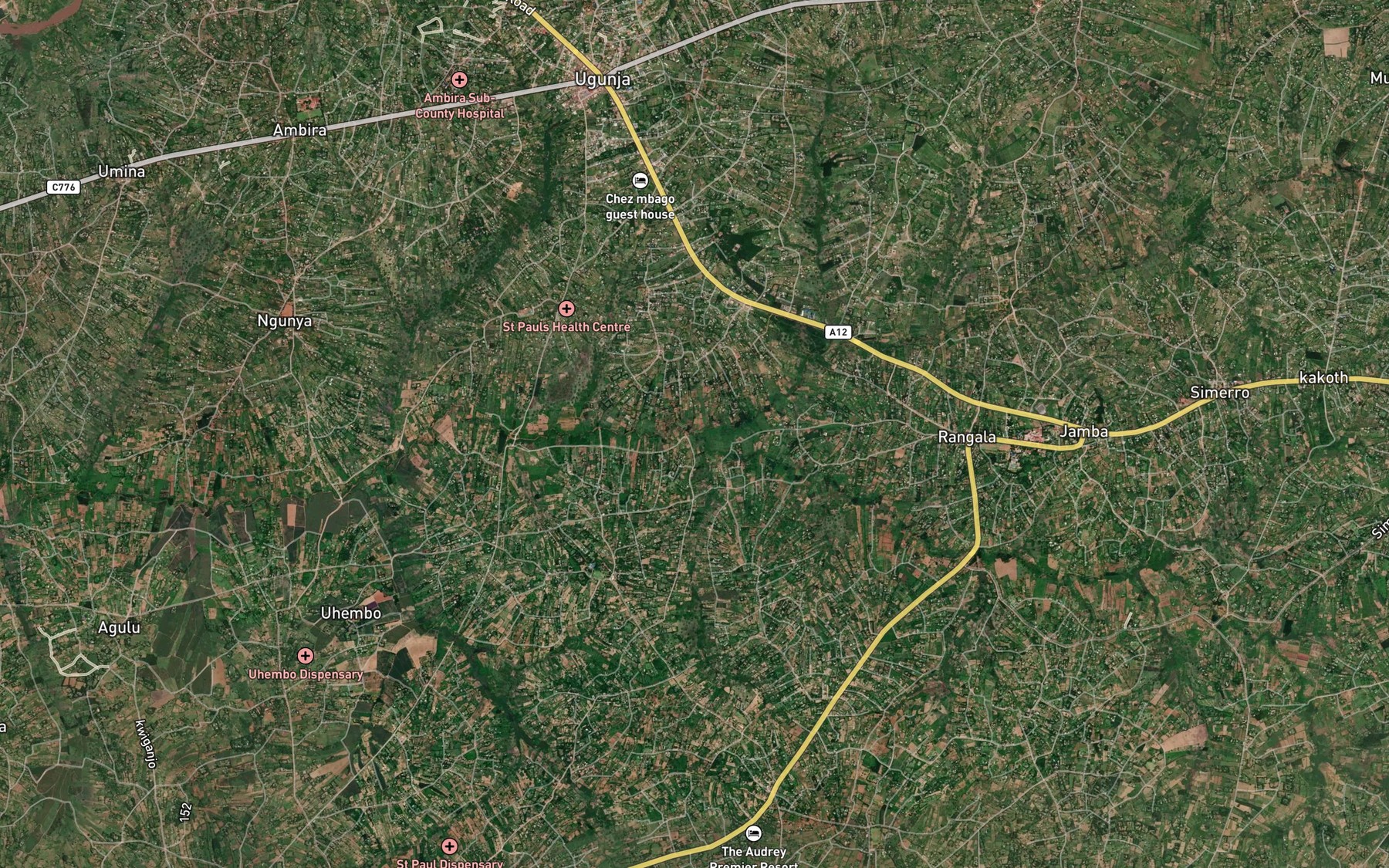 Satellite map of the Uludhi