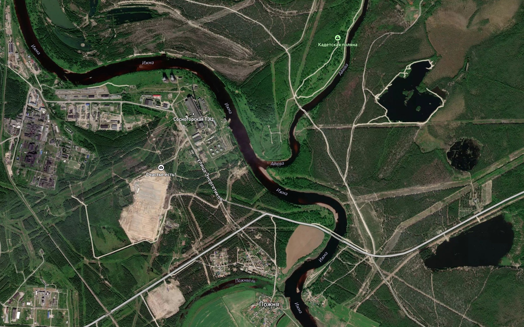 Satellite map of the Ayyuva