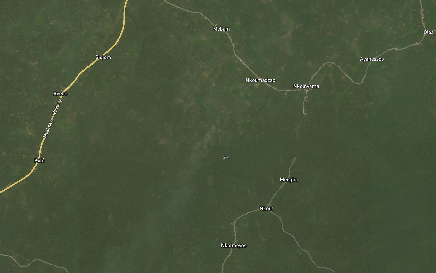 Satellite map of the Osoewondo