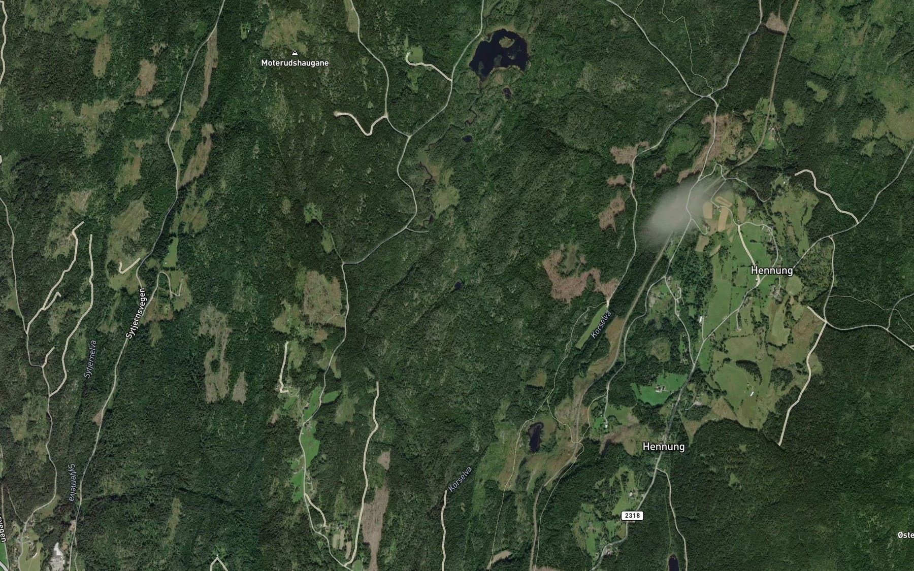 Satellite map of the Svartputt