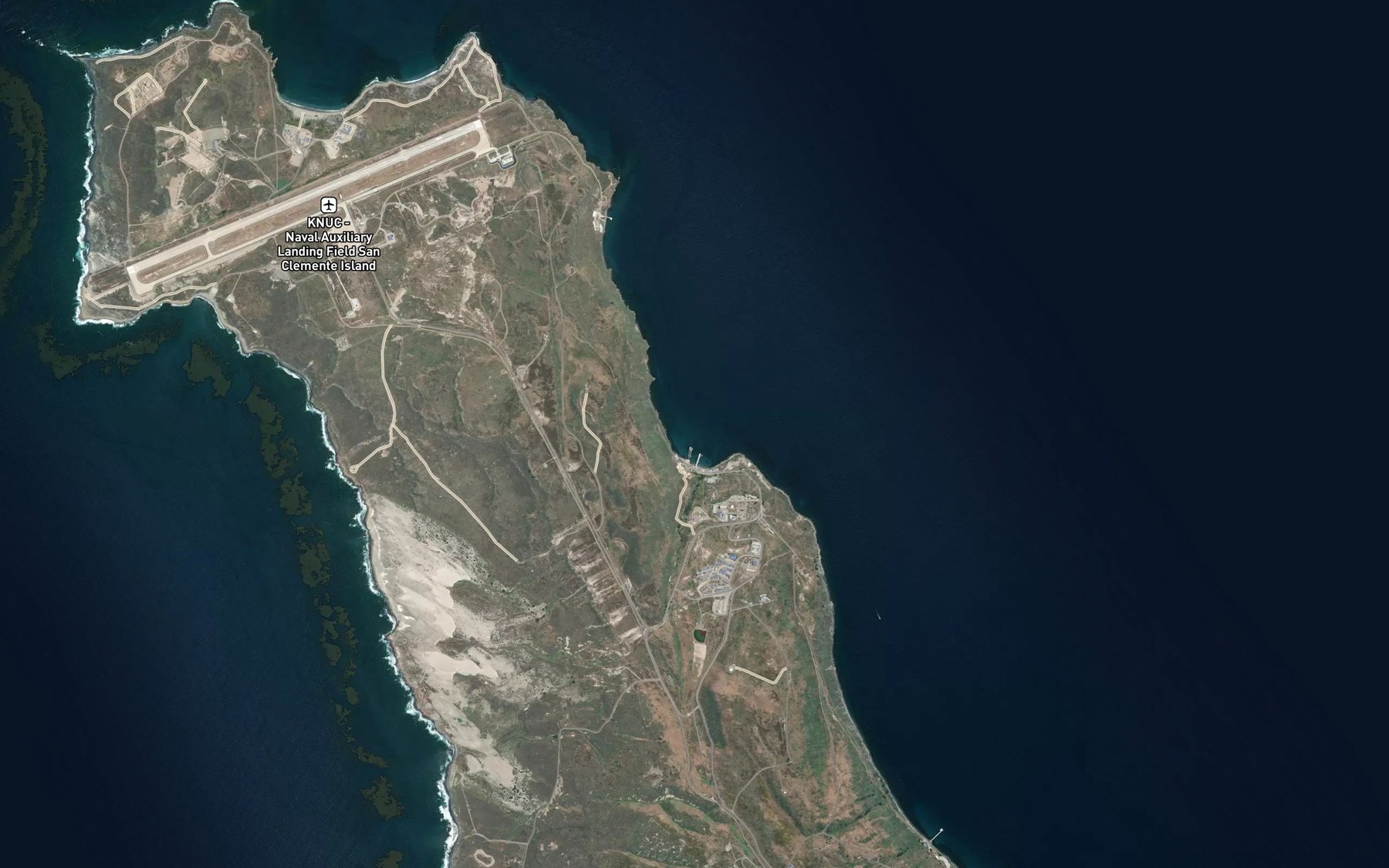 Satellite map of the Wilson Cove
