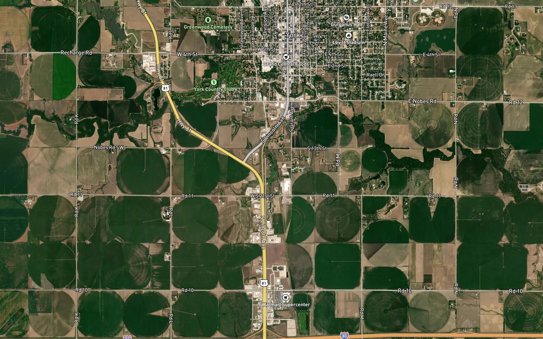 Satellite map of the Wochner Reservoir