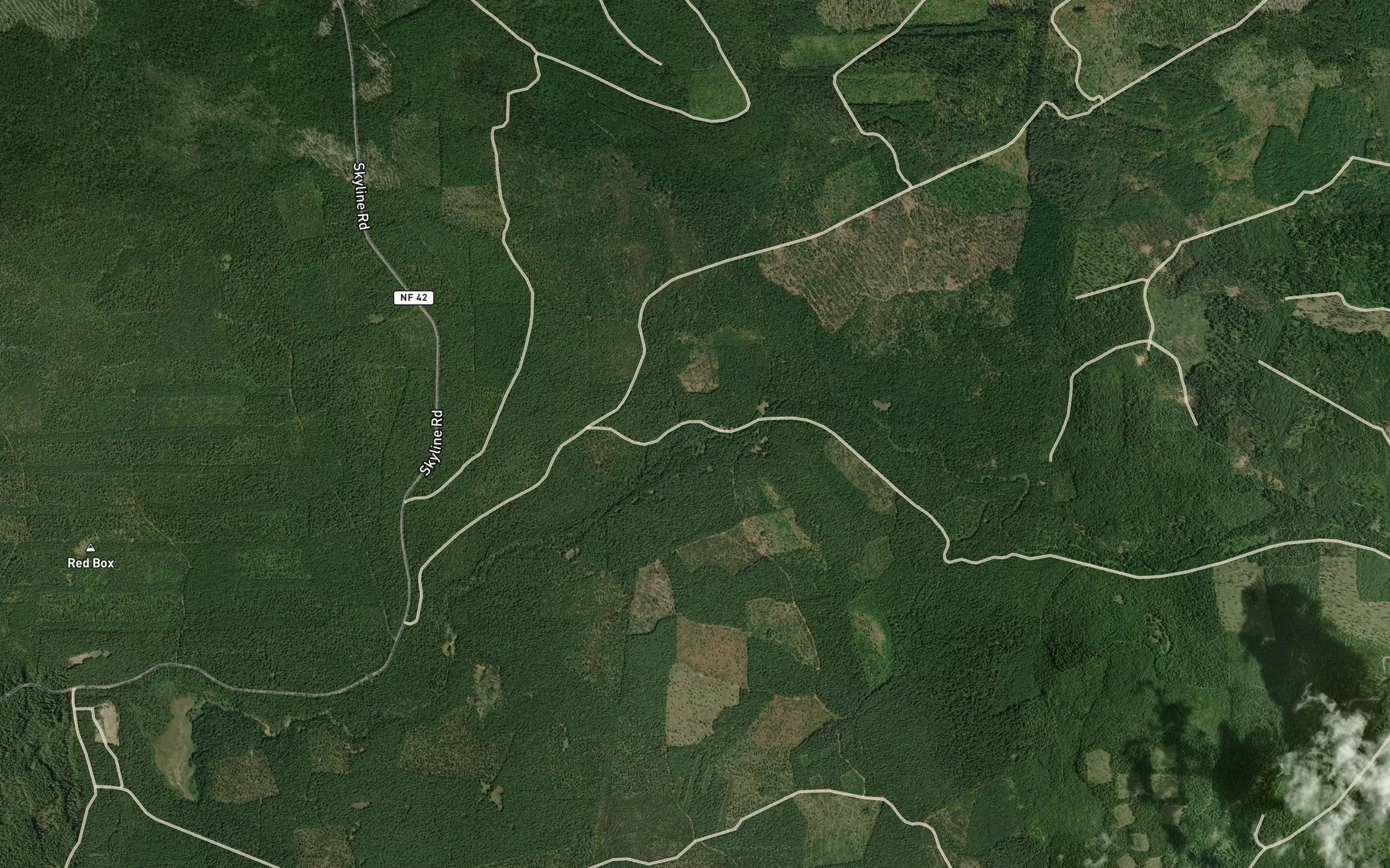 Satellite map of the Dry Creek