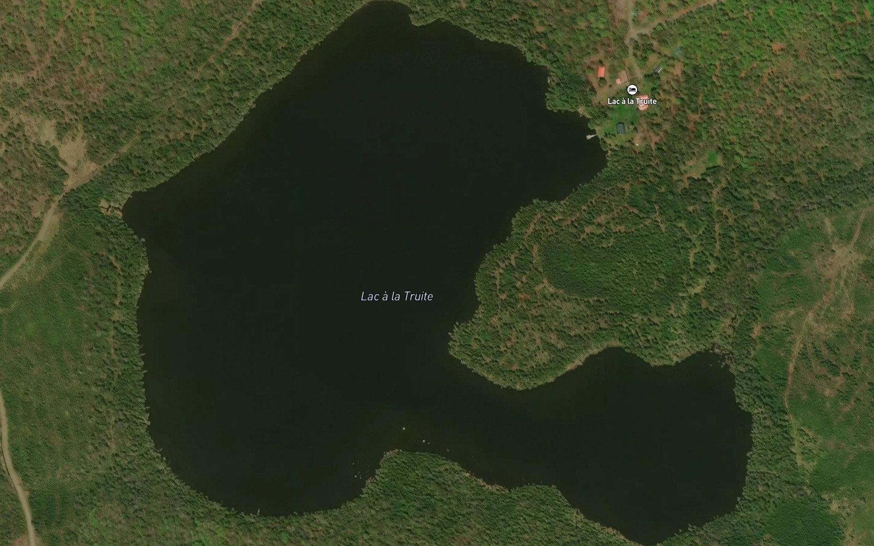 Satellite map of the Lac a la Truite