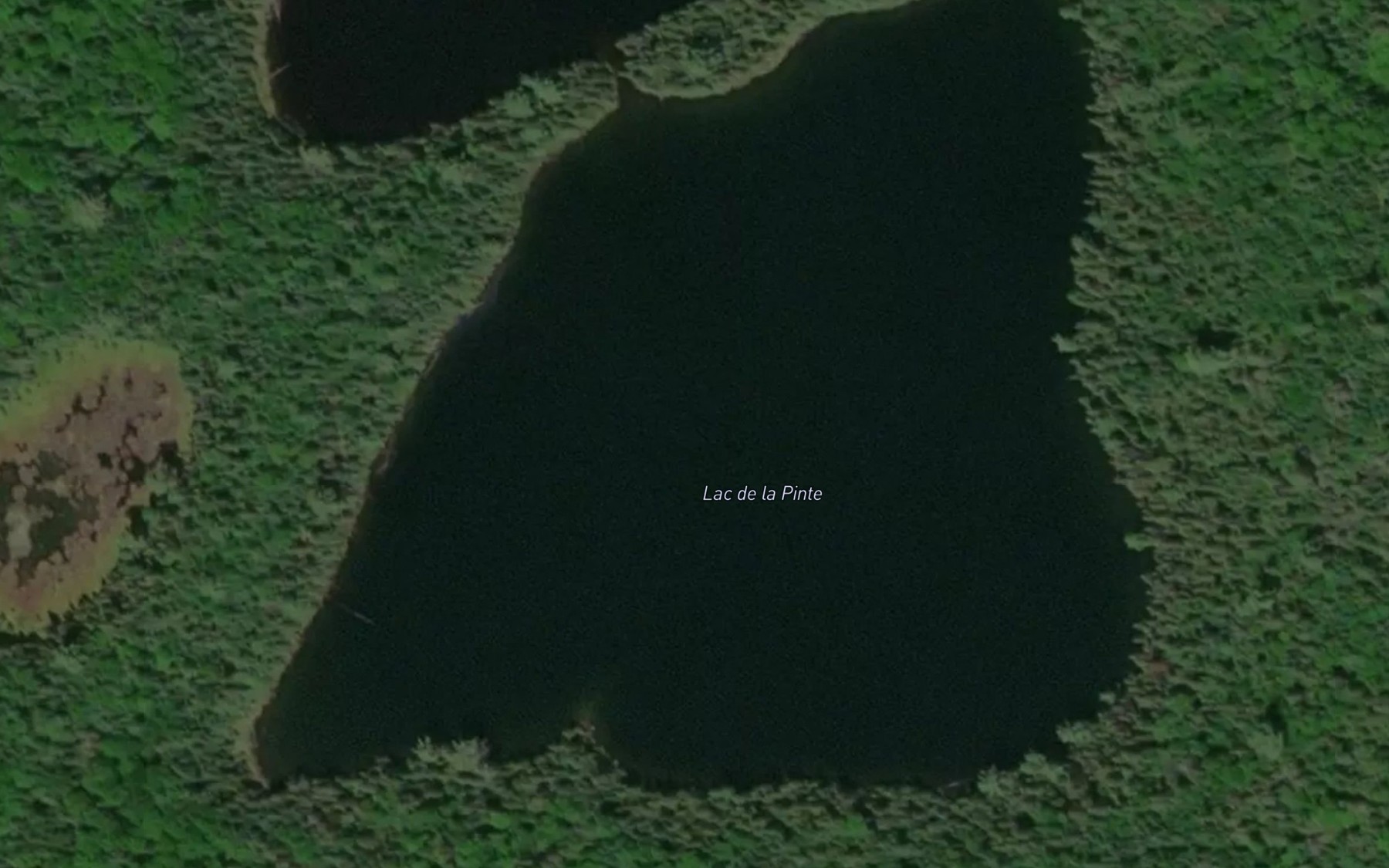Satellite map of the Lac de la Pinte