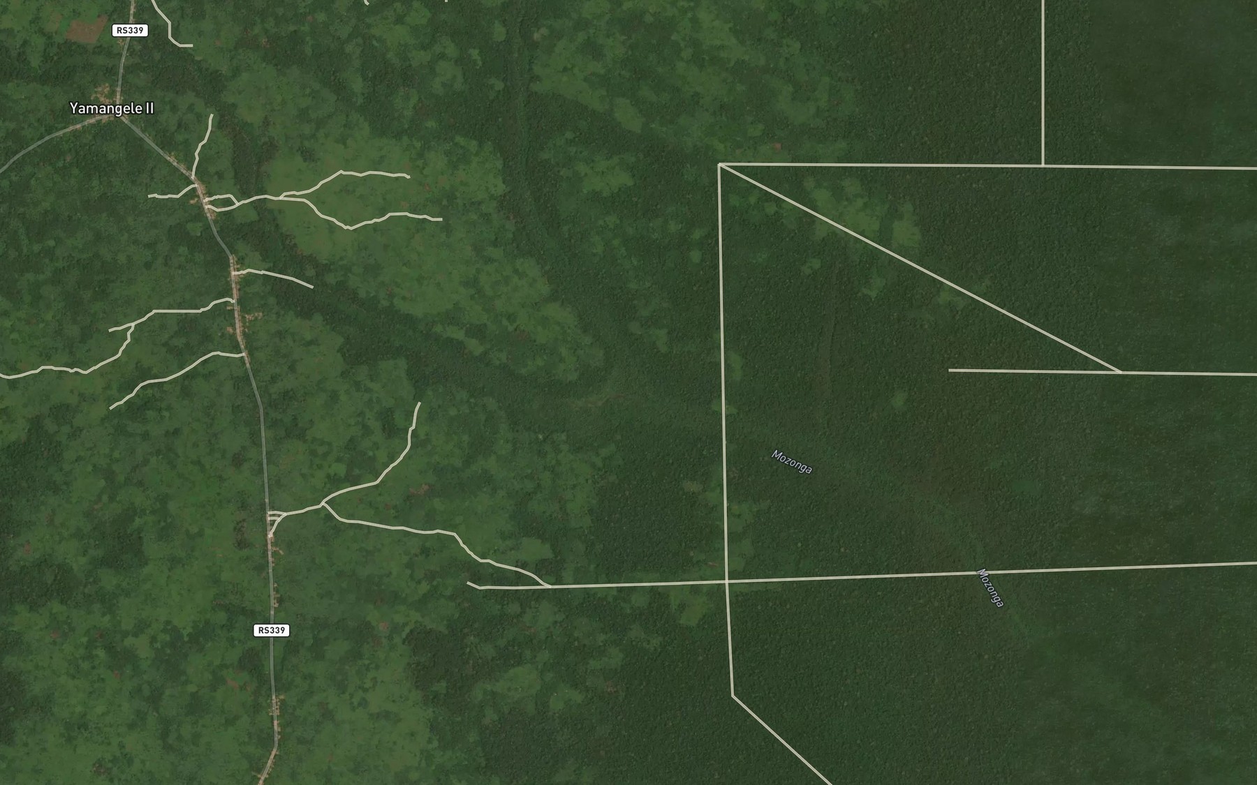Satellite map of the Mamolanga