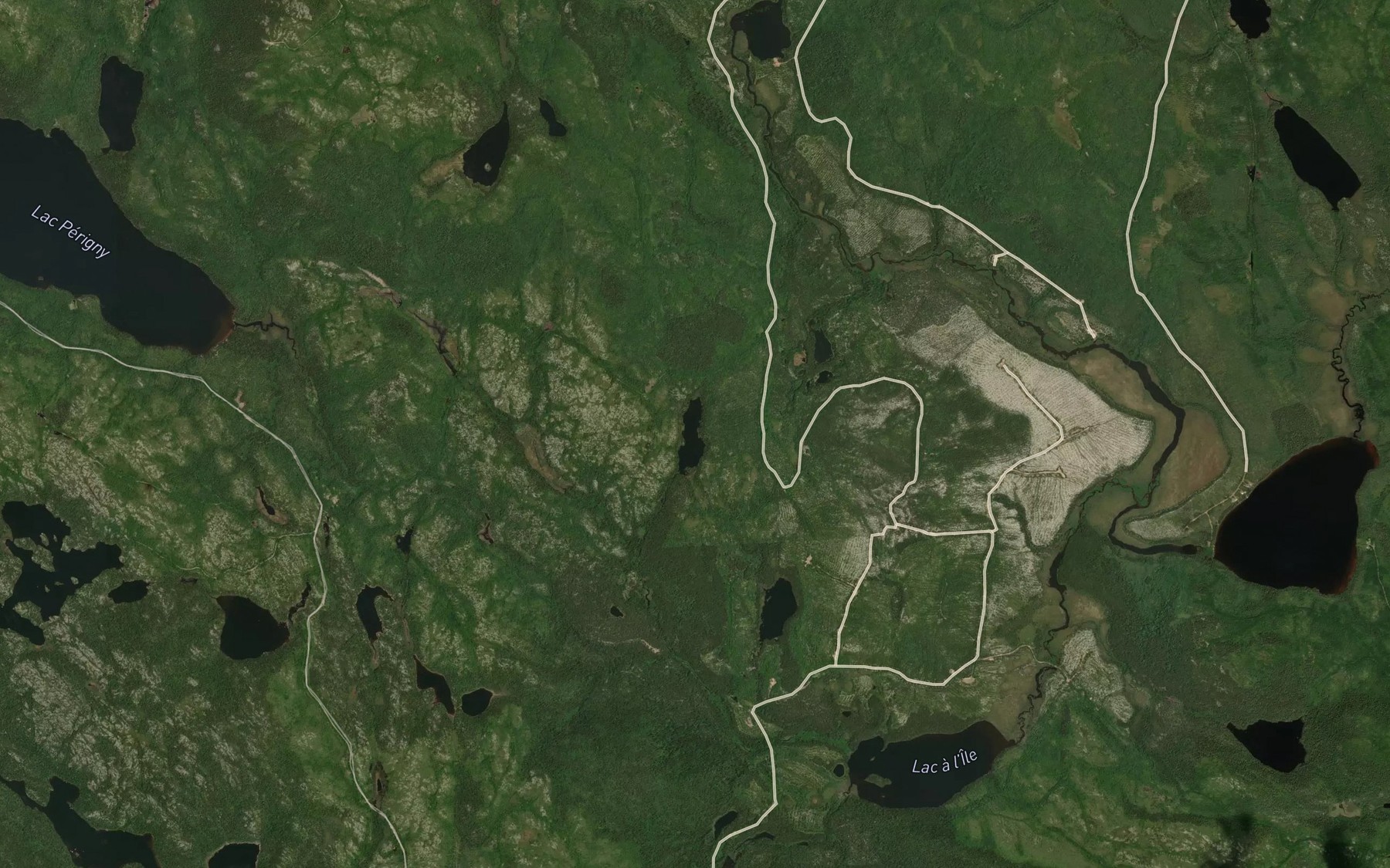 Satellite map of the Lac de l'Idiome