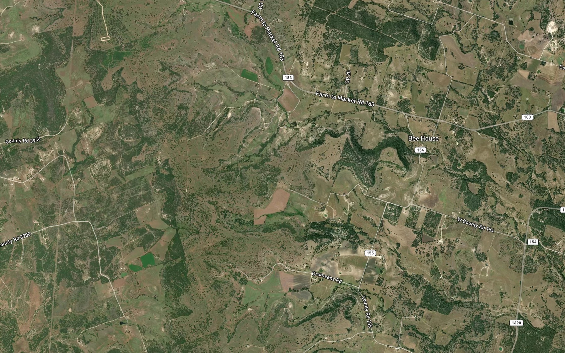 Satellite map of the Kendrick Spring
