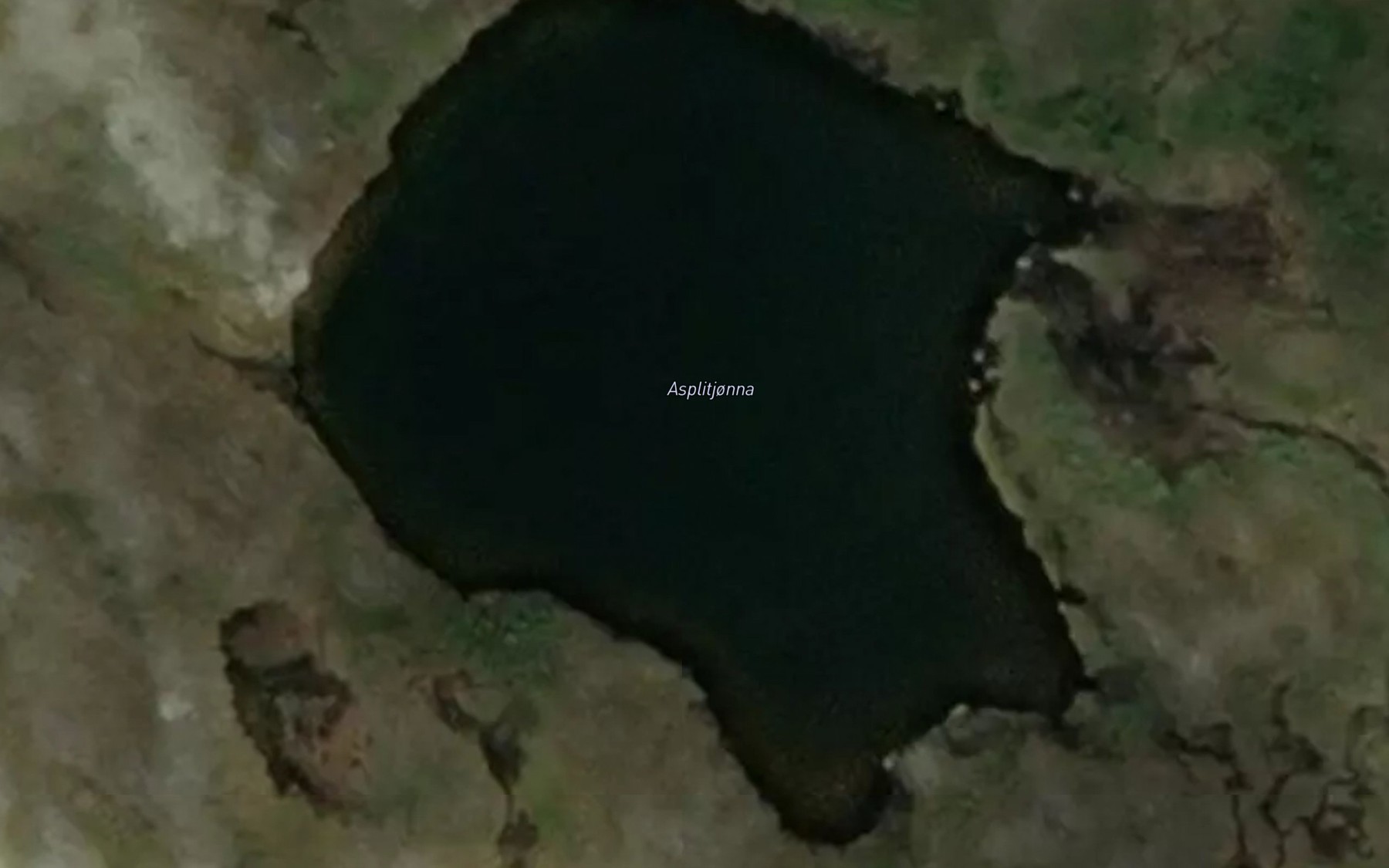 Satellite map of the Asplitjorna
