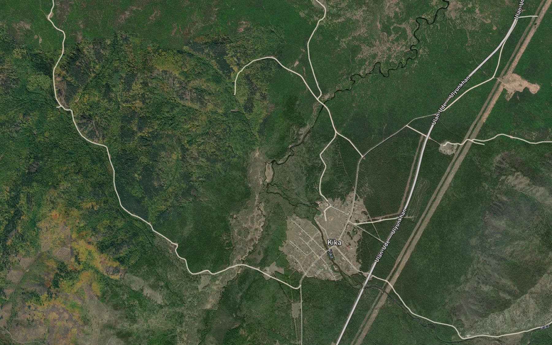 Satellite map of the Khandey