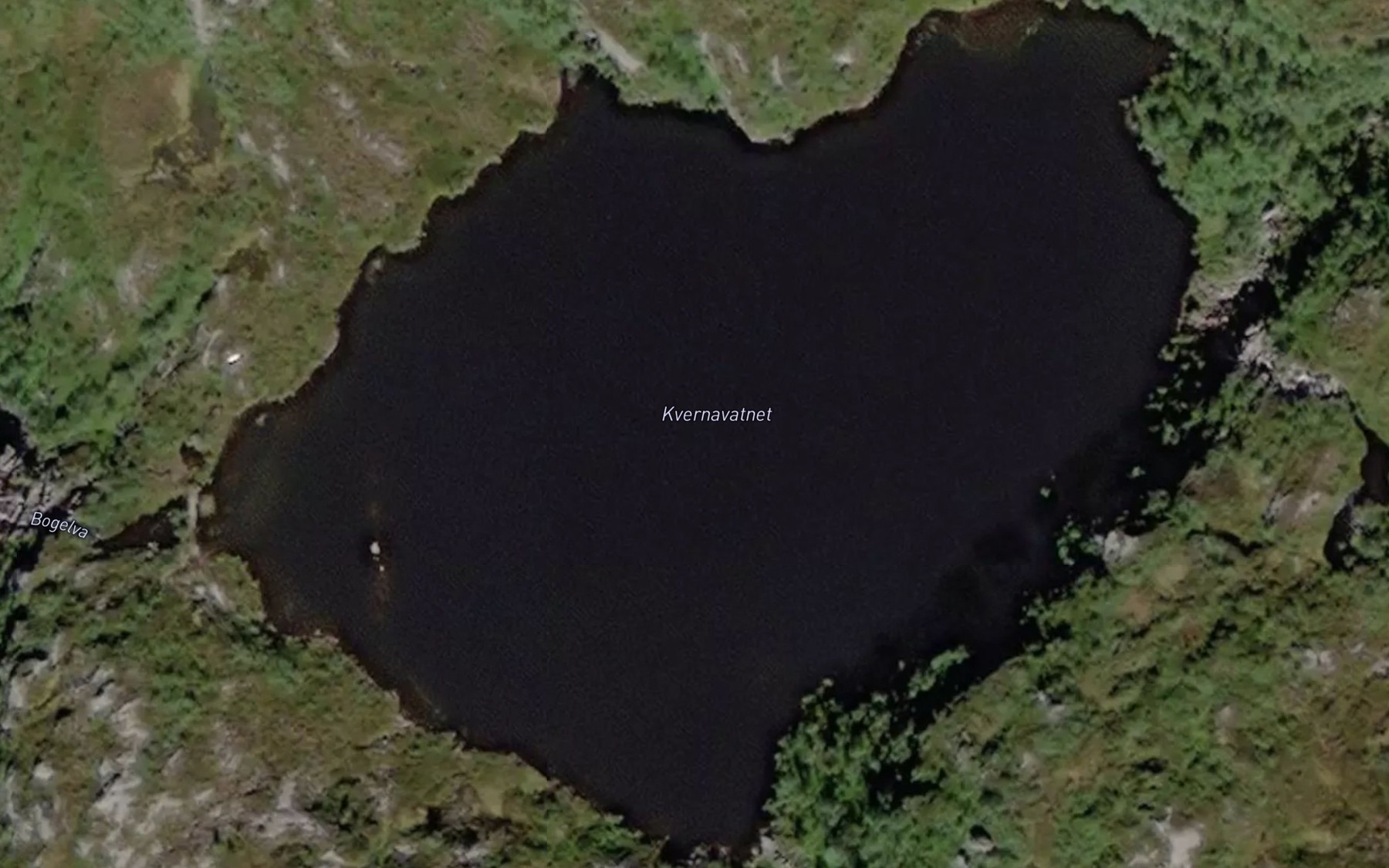 Satellite map of the Kvernavatnet