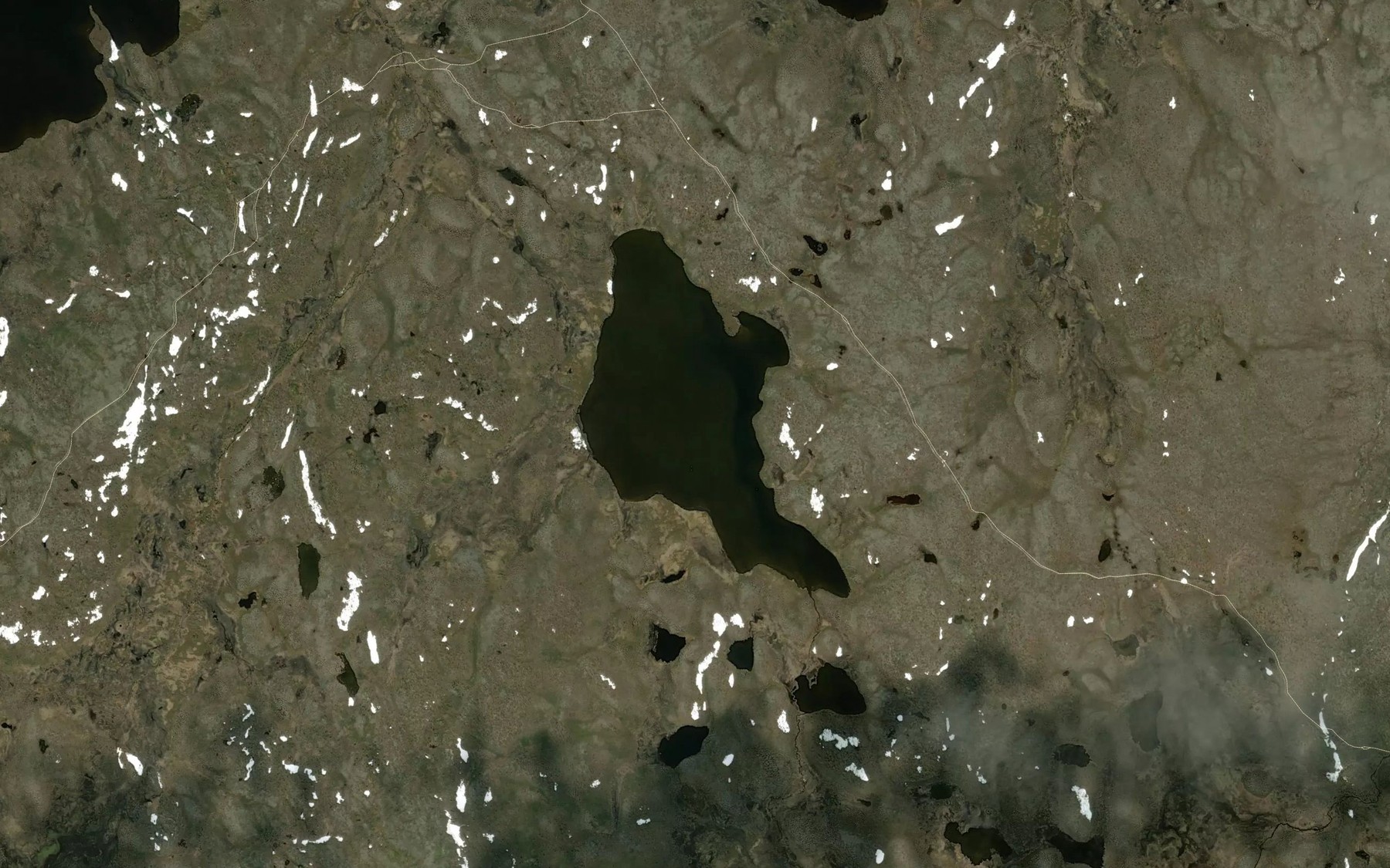 Satellite map of the Lohkkejavri