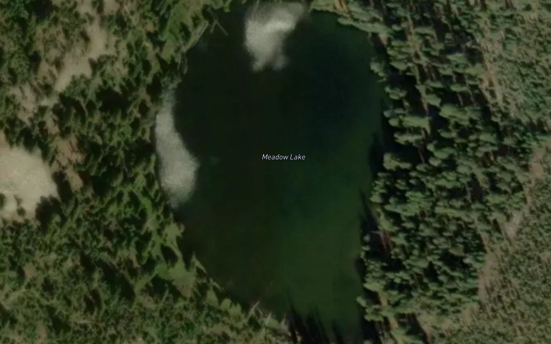 Satellite map of the Meadow Lake