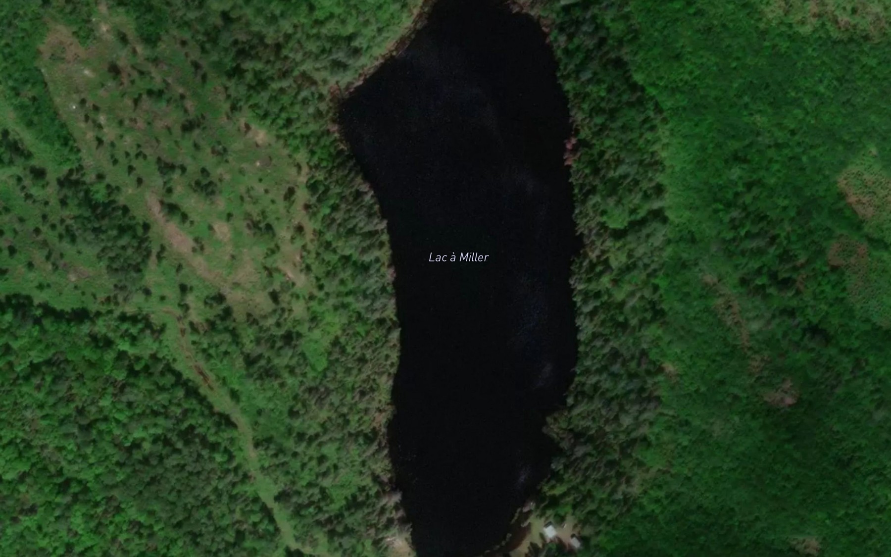 Satellite map of the Lac a Miller