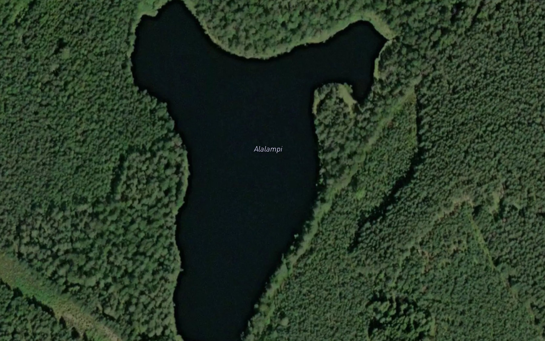 Satellite map of the Alalampi