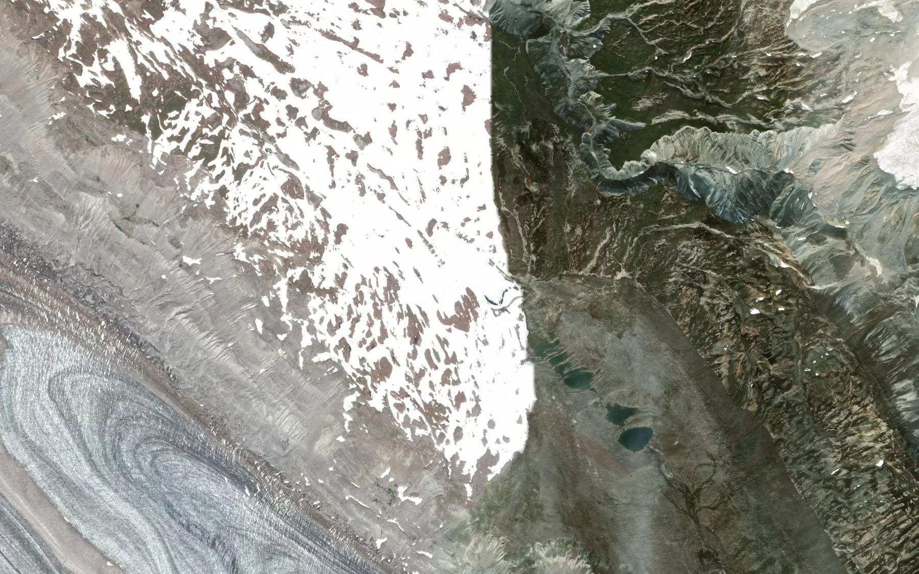 Satellite map of the Melbern Lakes