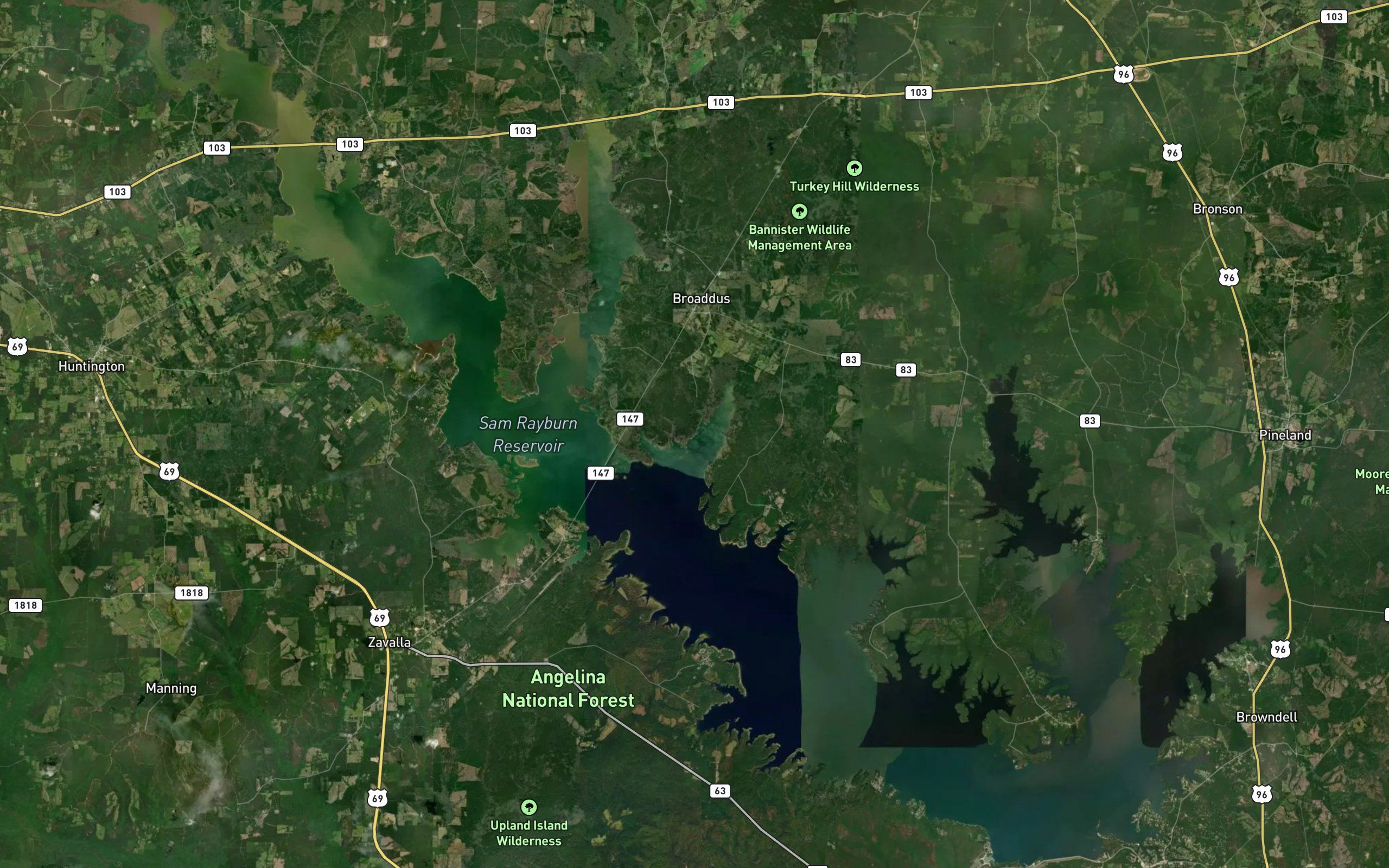 Sam Rayburn Reservoir