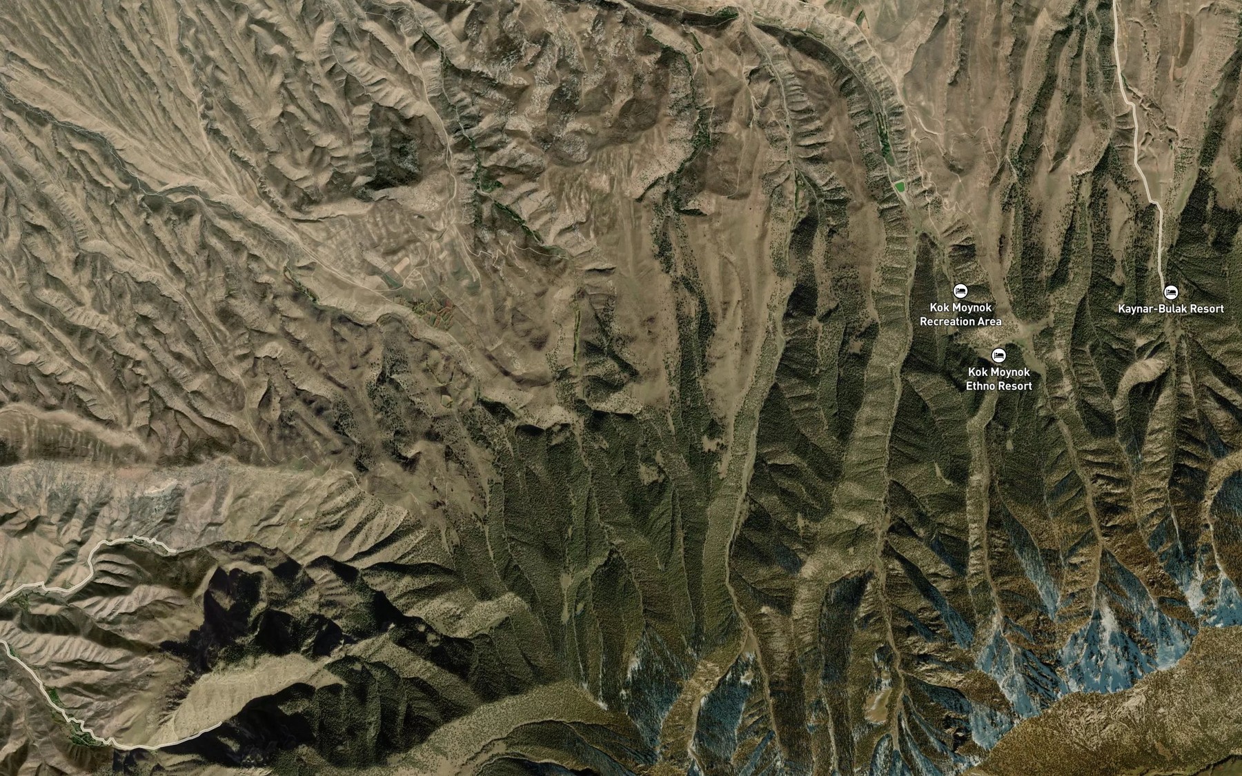 Satellite map of the Rodnik Suuk-Bulak