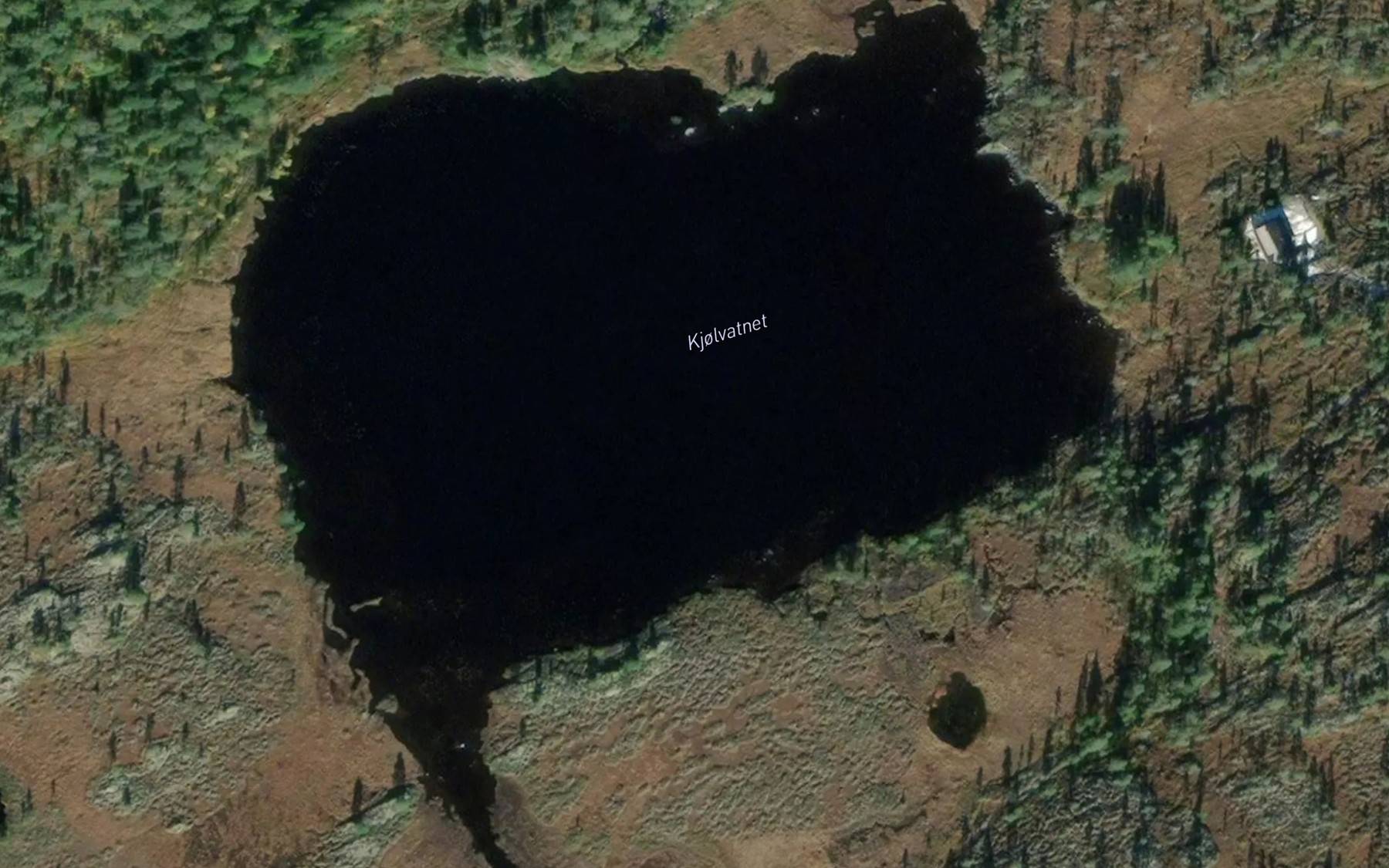 Satellite map of the Kjolvatnet