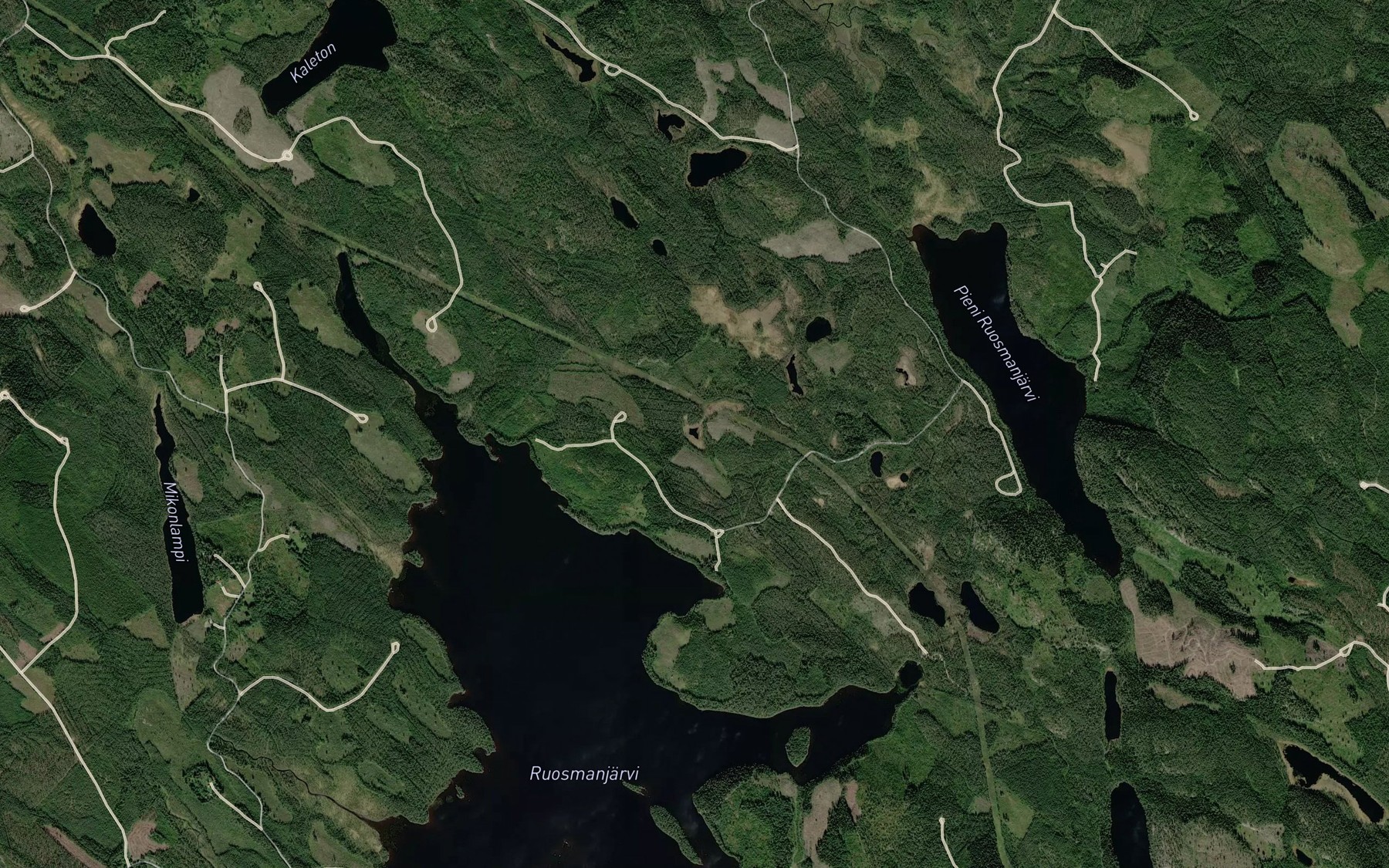 Satellite map of the Porvarinlampi
