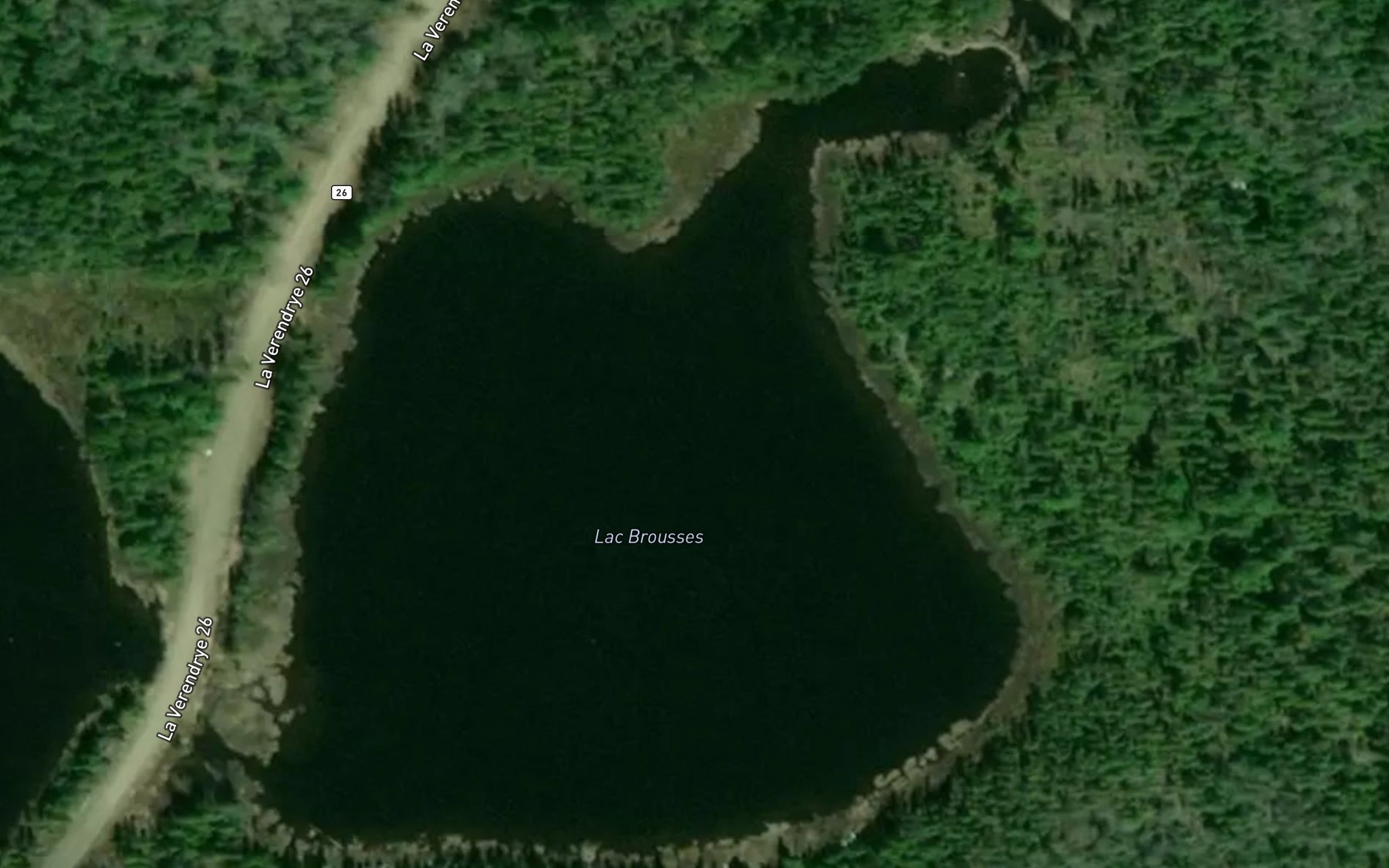 Satellite map of the Lac Brousses