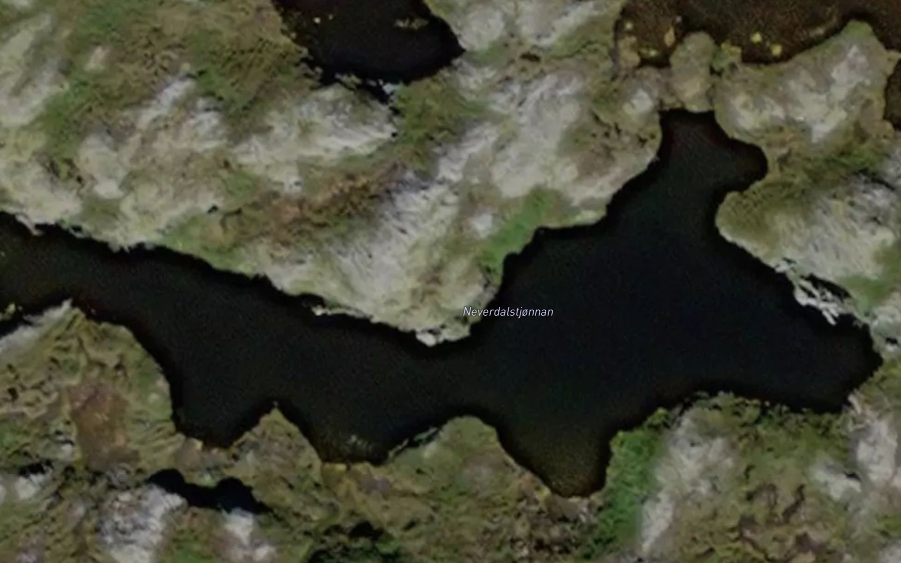Satellite map of the Neverdalstjonnin