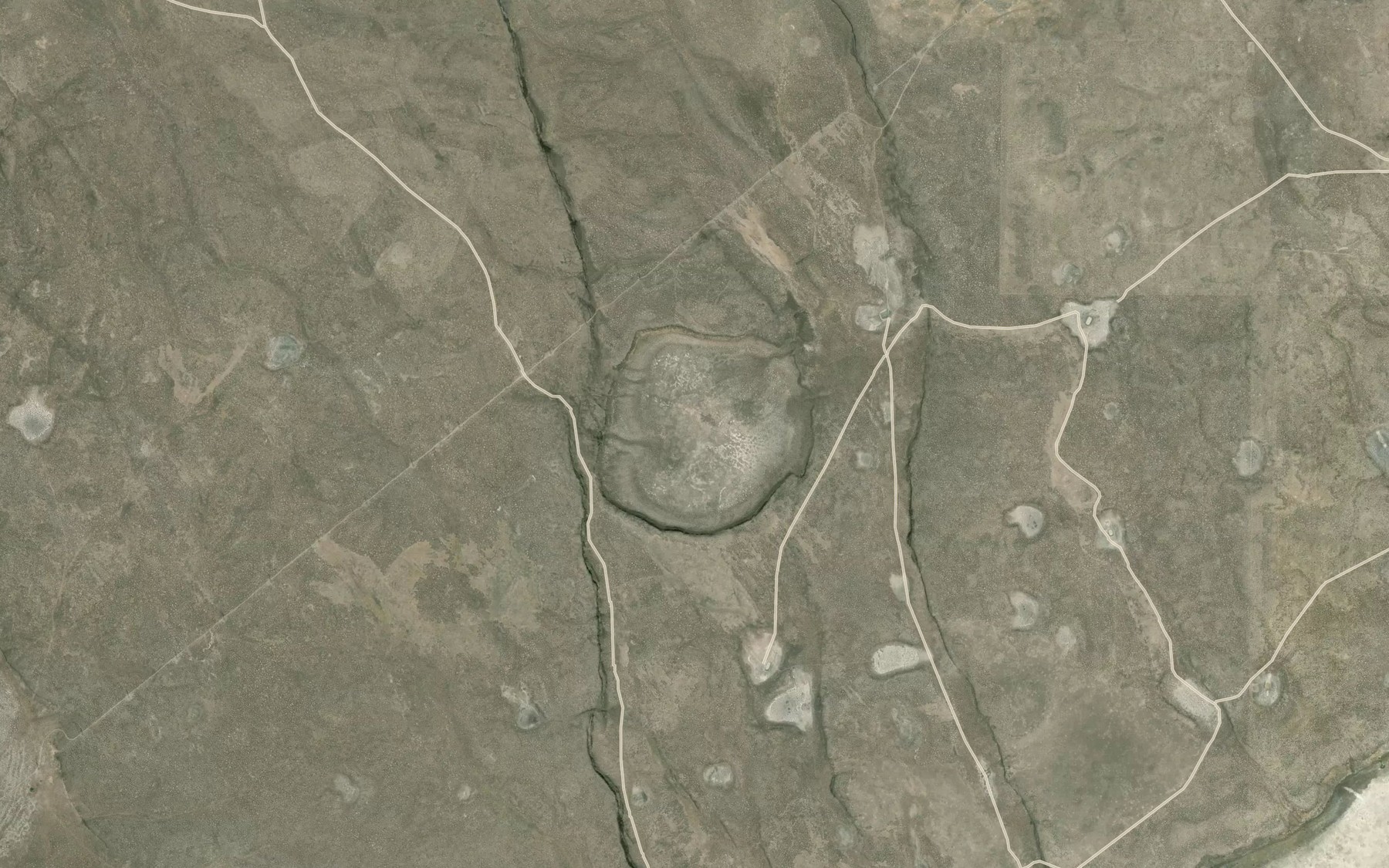 Satellite map of the Hole in the Ground